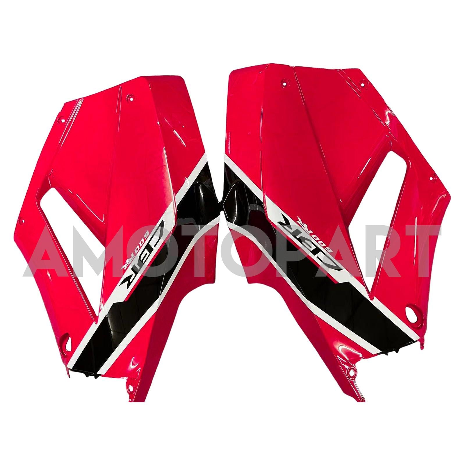 Amotopart 13-25 US ver. & 13-23 Europäische Version Honda CBR600 Verkleidung Rot&Schwarzes Style3-Set