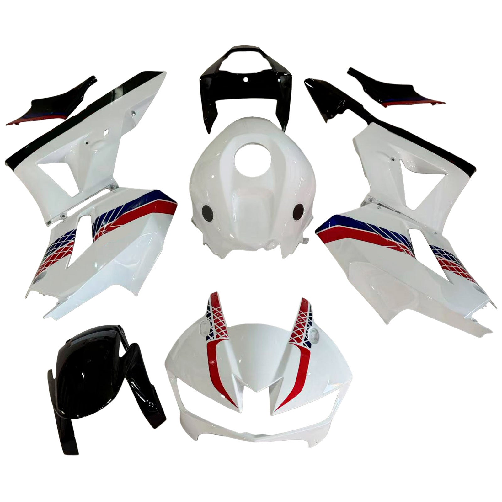 Amotopart 2013-2020 Honda CBR600 Fairing White&Blue&Red Kit