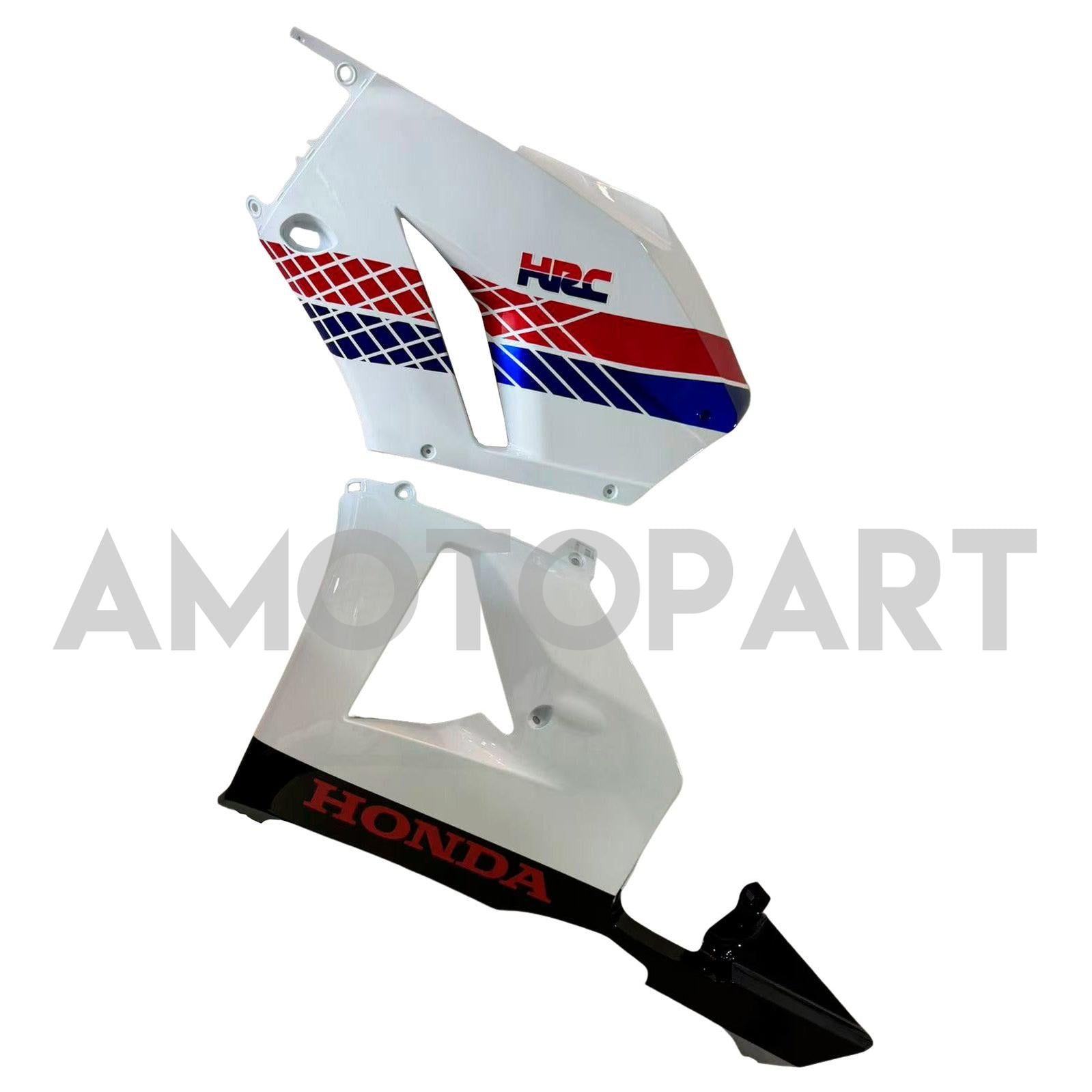Amotopart Verkleidung für Honda CBR600 (2013–2020), Weiß&Blau&Rotes Trikot