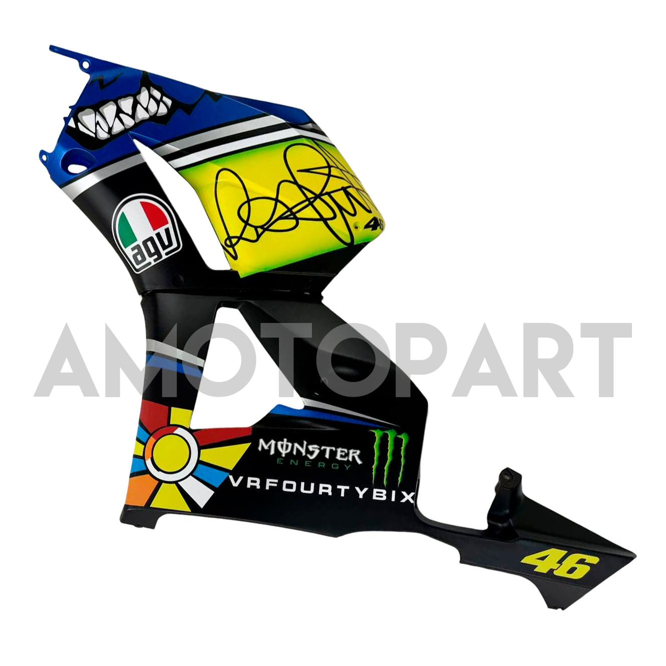 Amotopart 13-25 US ver. & 13-23 European ver. F5 CBR600RR Honda Yellow&Blue Style2 Fairing Kit