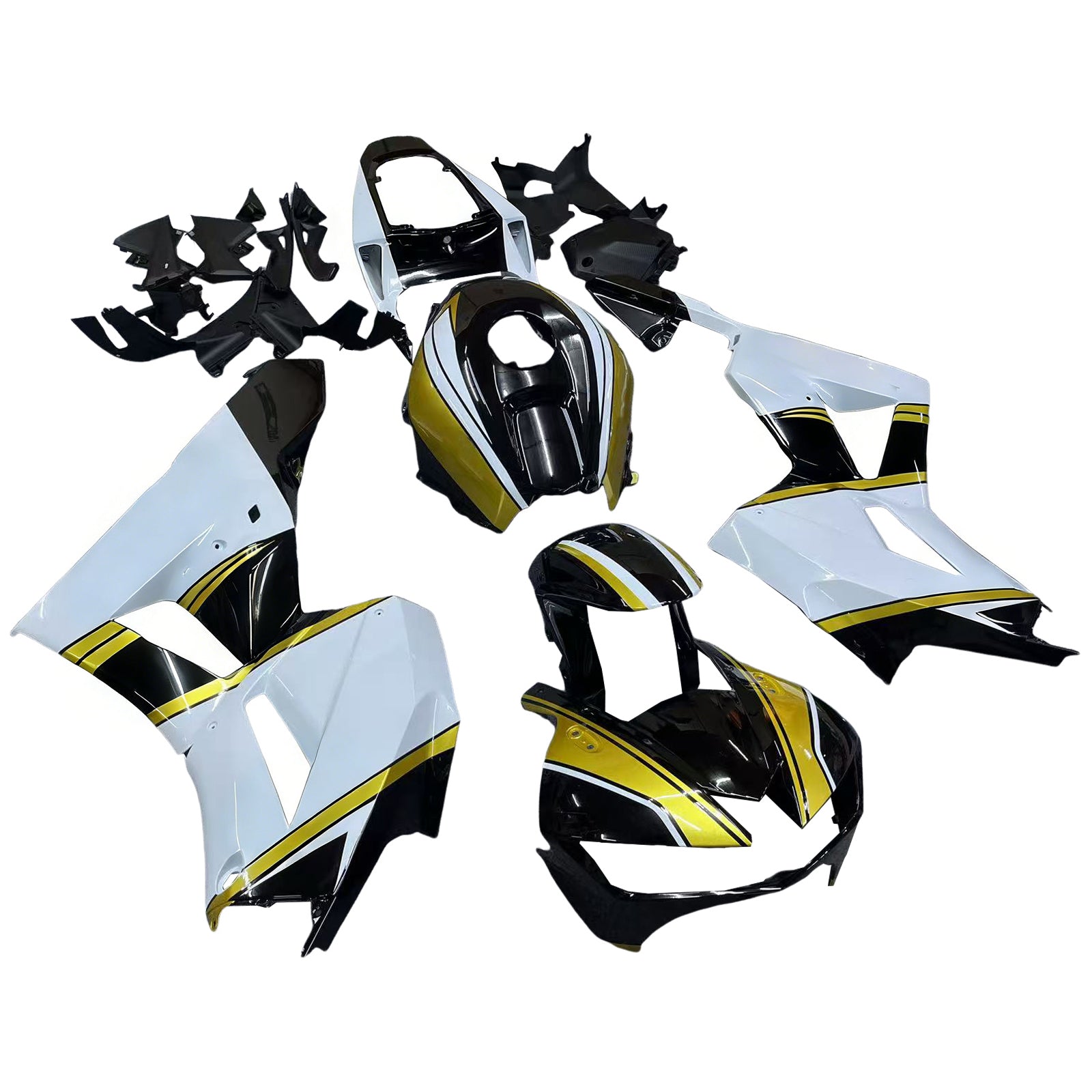 Amotopart 13-25 US ver. & 13-23 European ver. F5 CBR600RR Honda Gold&White Fairing Kit