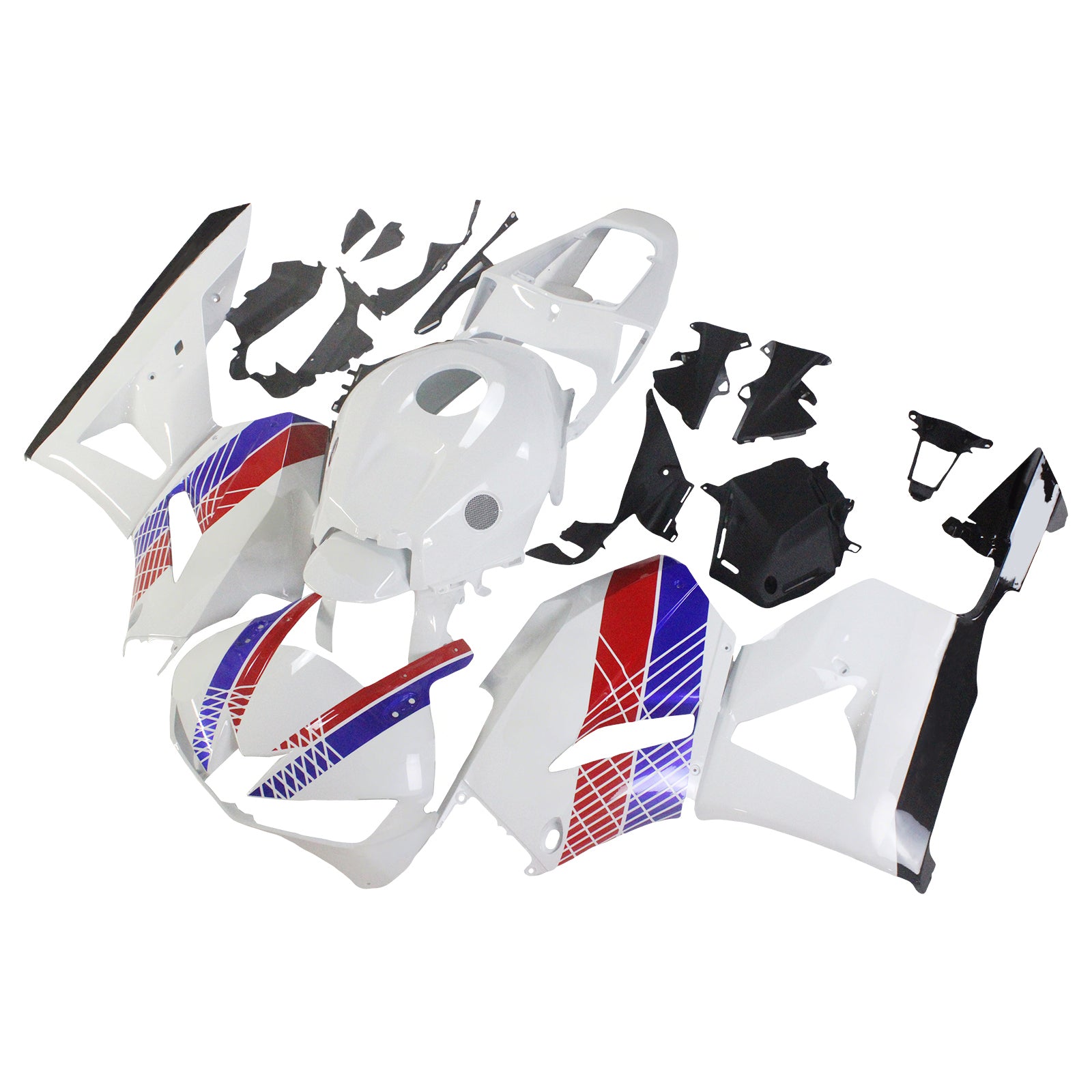 Amotopart 13-25 US ver. & 13-23 Europäische Version F5 CBR600RR Honda Rot&Blue Style5 Verkleidungssatz