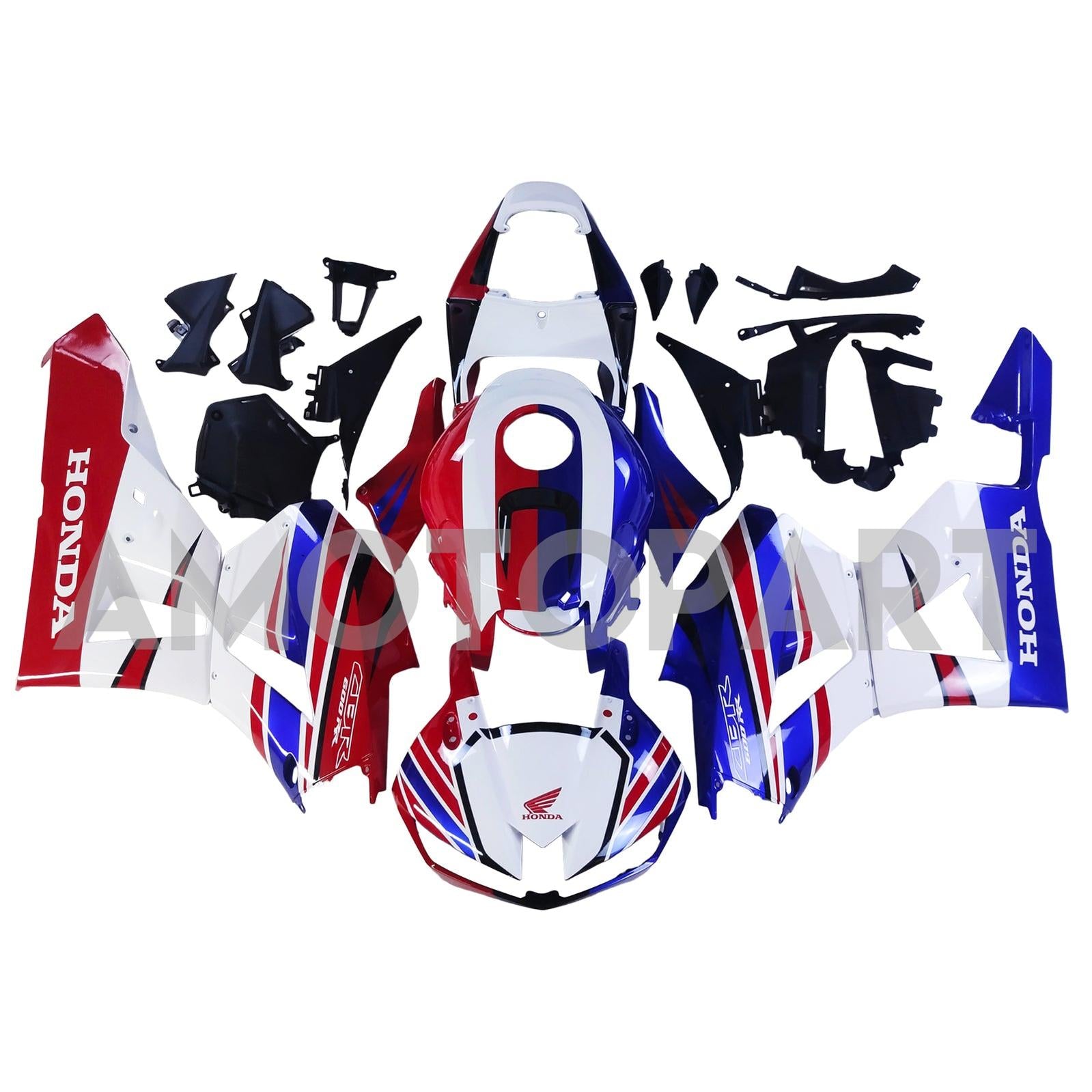Amotopart 13-25 US ver. & 13-23 European ver. F5 CBR600RR Honda Red&Blue Style4 Fairing Kit
