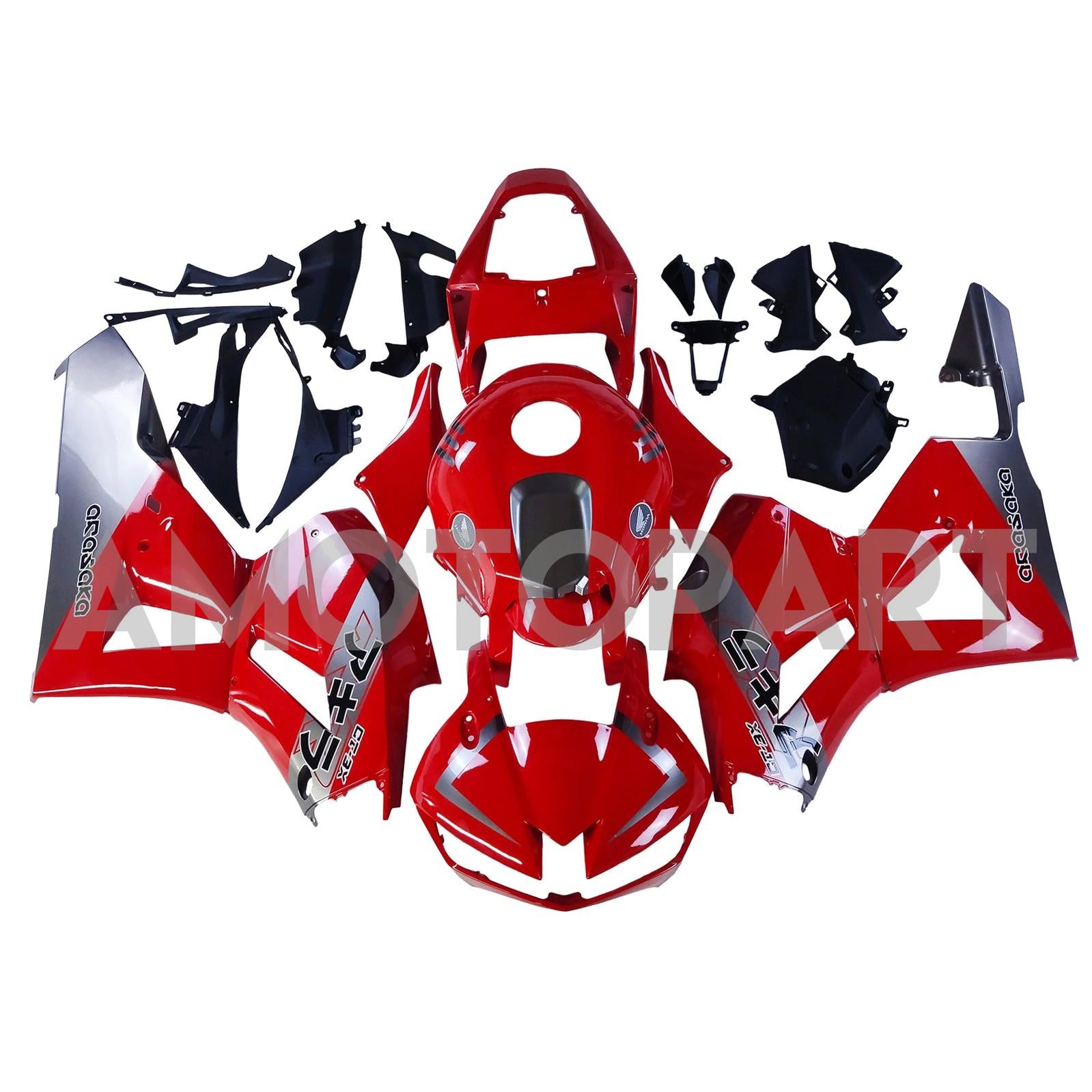 Amotopart 13-25 US verze. & Sada červené kapotáže Honda CBR600RR pro evropskou verzi F5 z roku 13-23