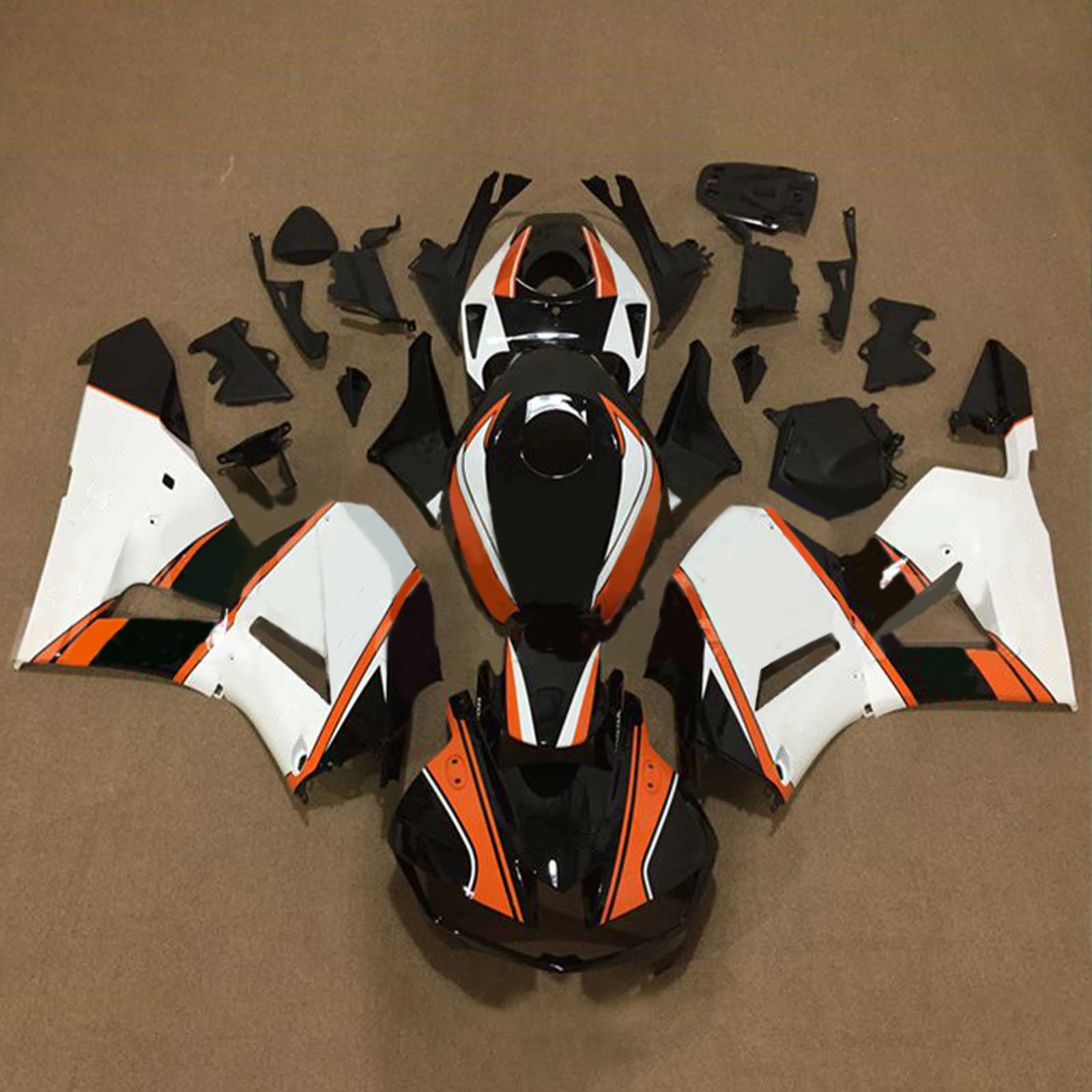 Amotopart 13-26 US ver. & 13-23 European ver. F5 CBR600RR Honda White&Orange Fairing Kit