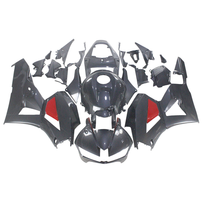 Amotopart 13-26 US ver. & 13-23 European ver. F5 CBR600RR Honda Carbon Fiber&Red Fairing Kit