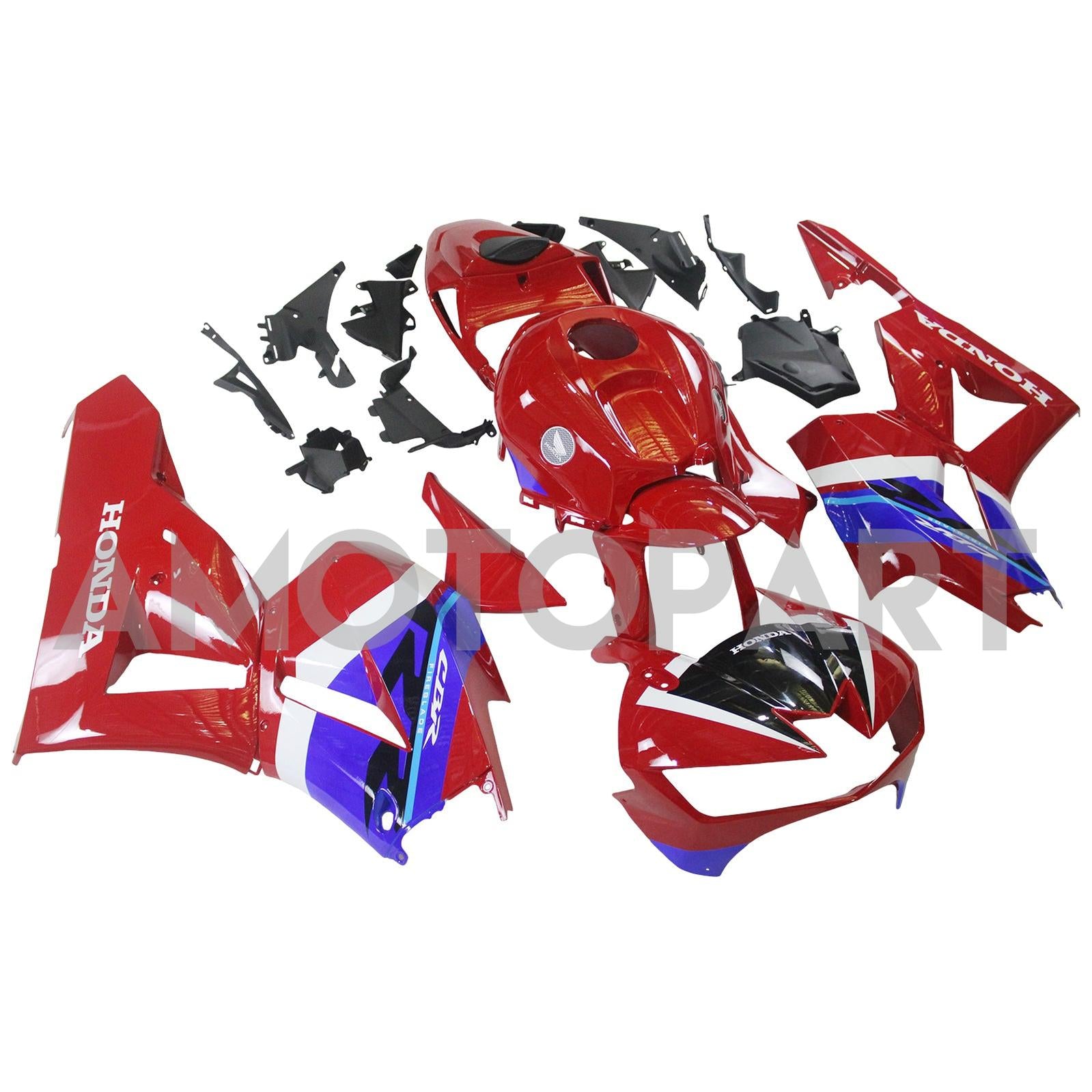 Amotopart 13-25 US ver. & 13-23 European ver. F5 CBR600RR Honda Red&Blue Fairing Kit
