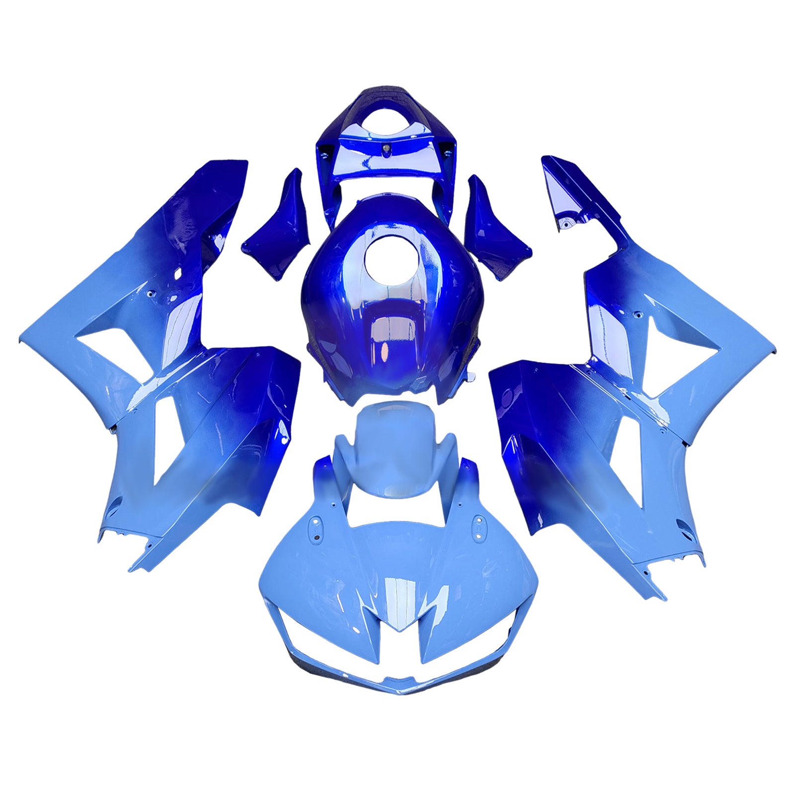 Amotopart 13-26 US ver. & 13-23 Europæisk ver. Honda CBR600RR Gradient Blue Fairing Kit