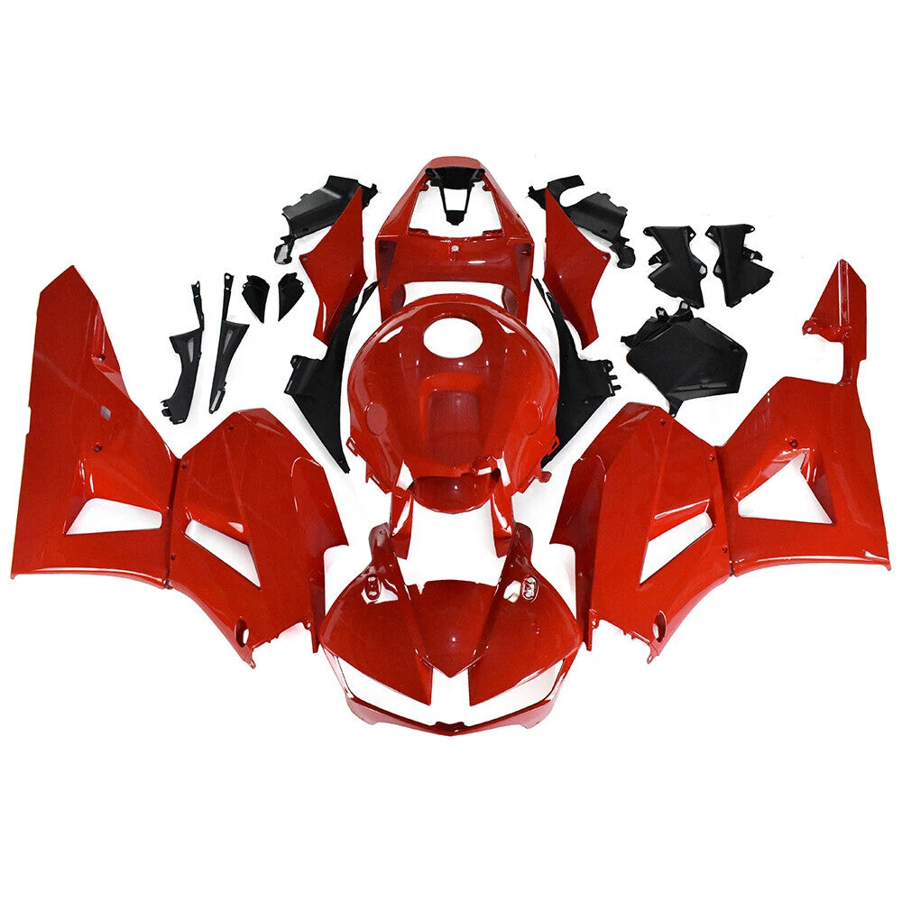 Amotopart 13-25 version américaine & Kit de carénage rouge brillant pour Honda CBR600RR (version européenne 2013-2023)