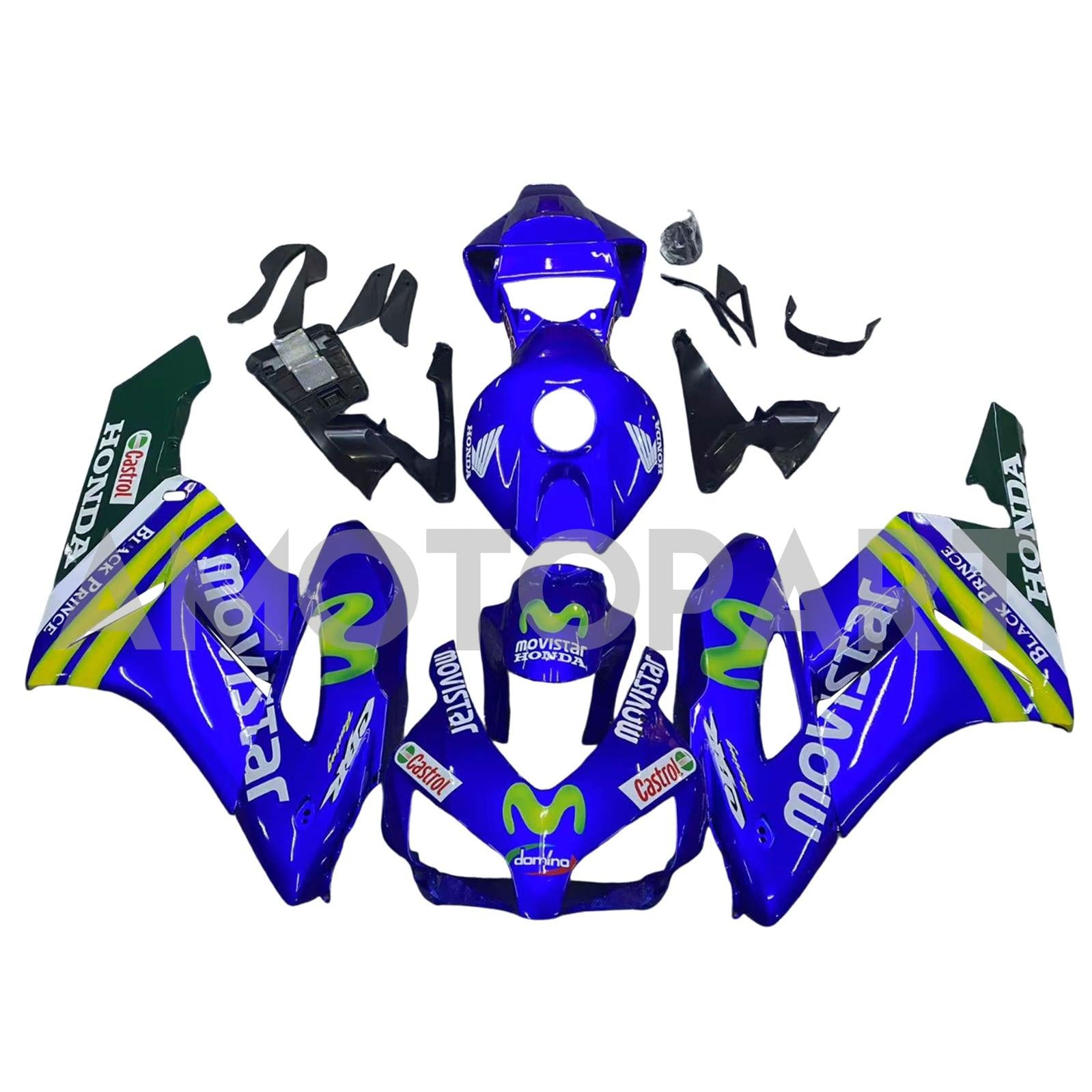 Amotopart 2004-2005 CBR1000RR Honda Fairring Blue Kit