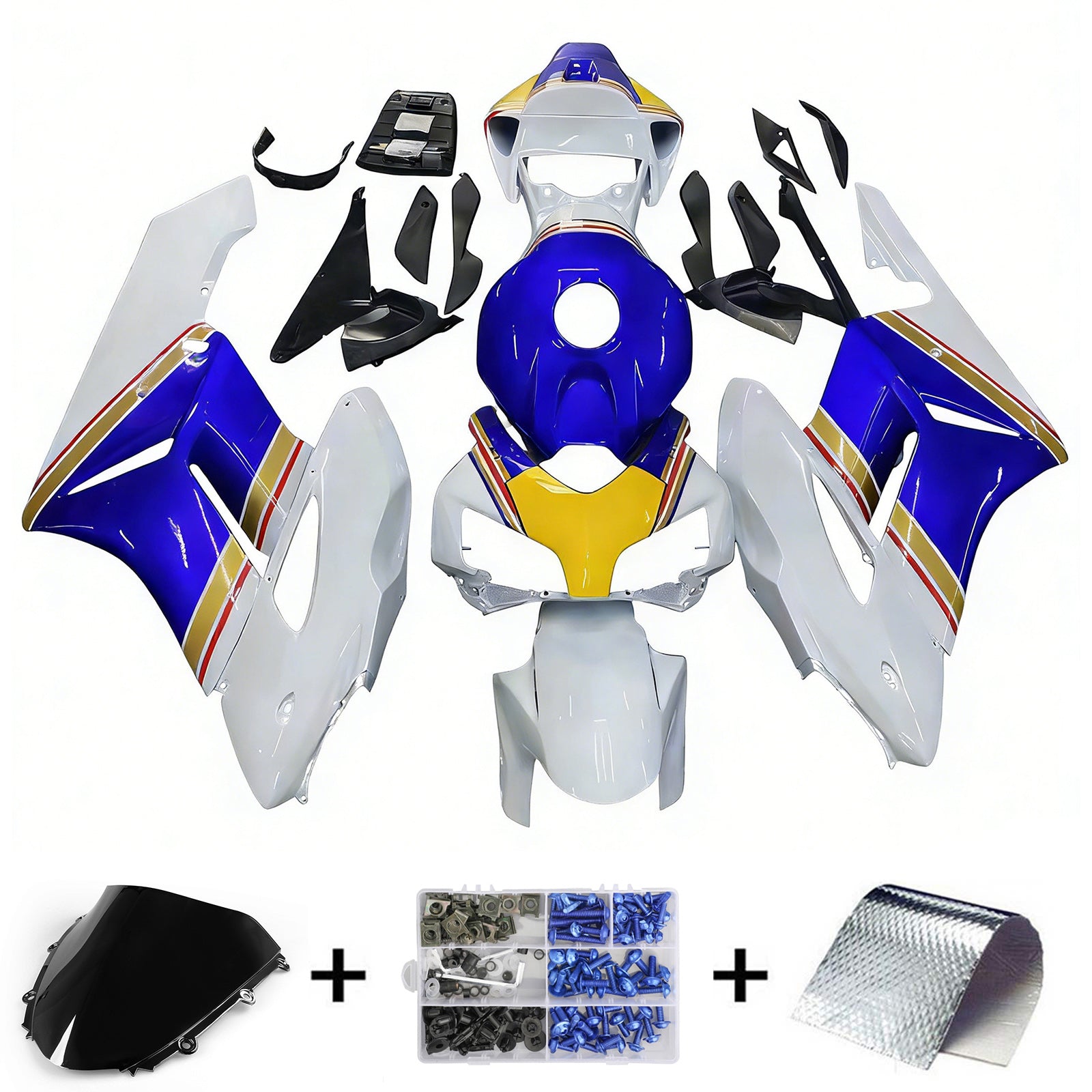 Amotopart Fairings CBR1000RR 2004-2005 Fairing Honda Racing Multi-Color Rothmans Fairing Kit