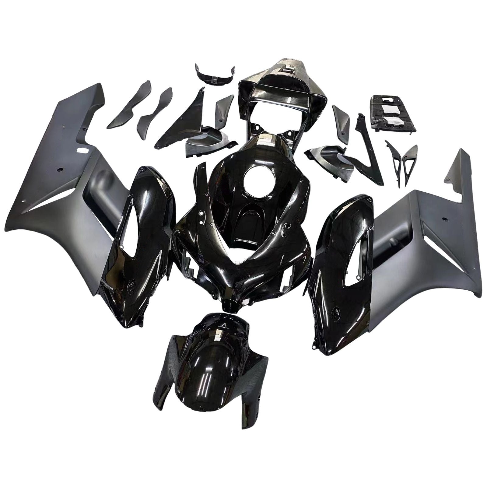 FARIENCE AMOTOPART CBR1000RR 2004-2005 Ráding Honda Racing All Black Fairing Kit