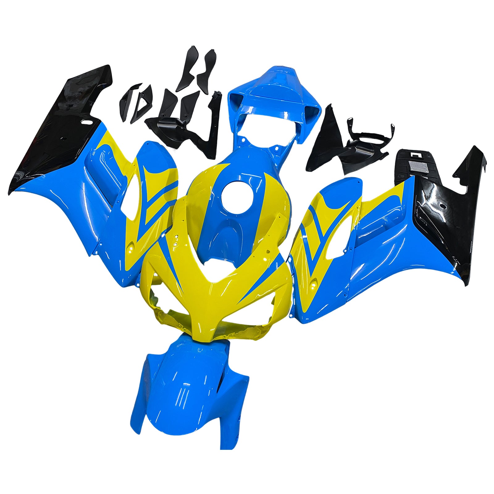 Fairings Amotopart Honda CBR1000RR 2004-2005 Kit de carénage de carénage bleu de carénage