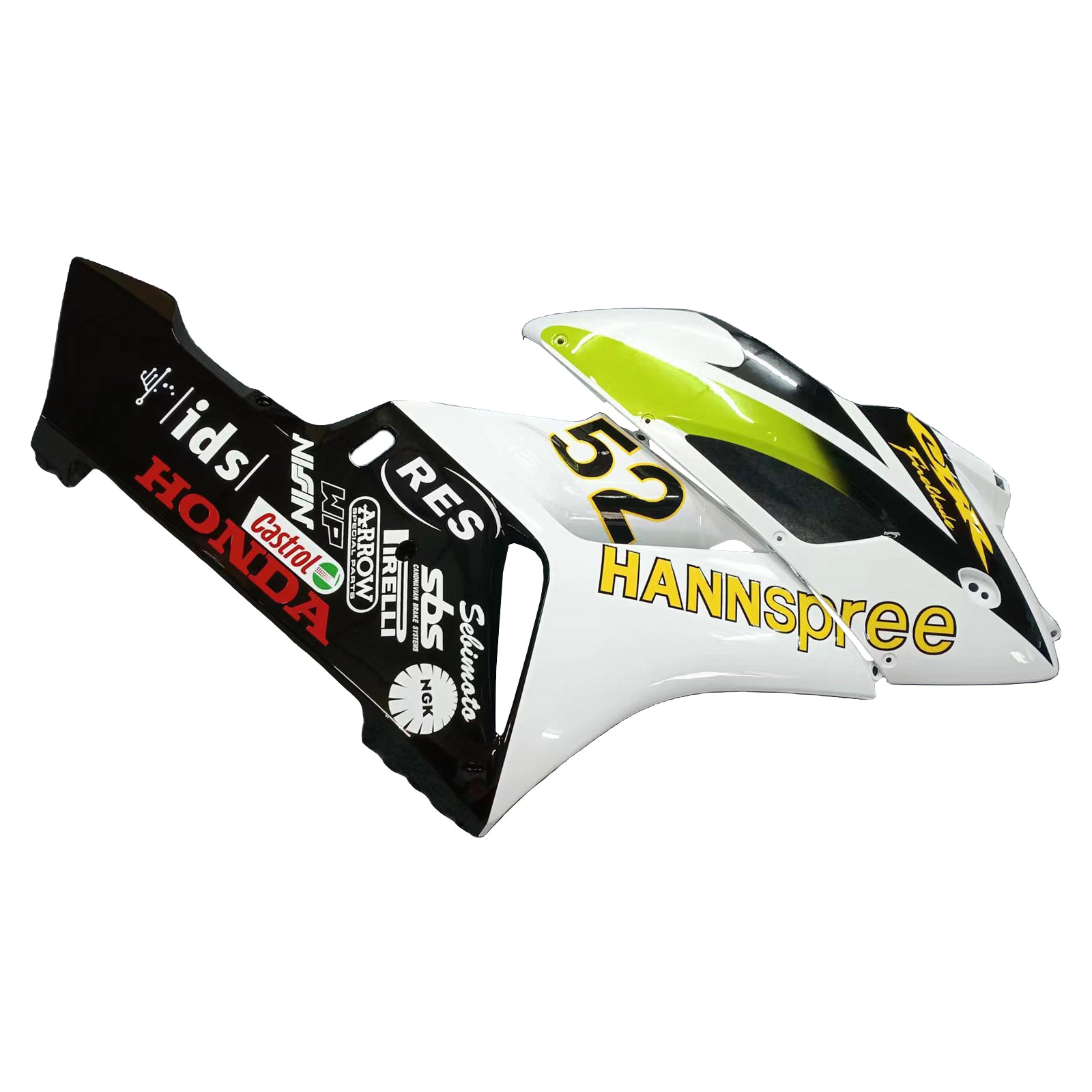 Amotopart-kuipen Honda CBR1000RR 2004-2005 Fairing White Black Hannspree Racing Fairing Kit