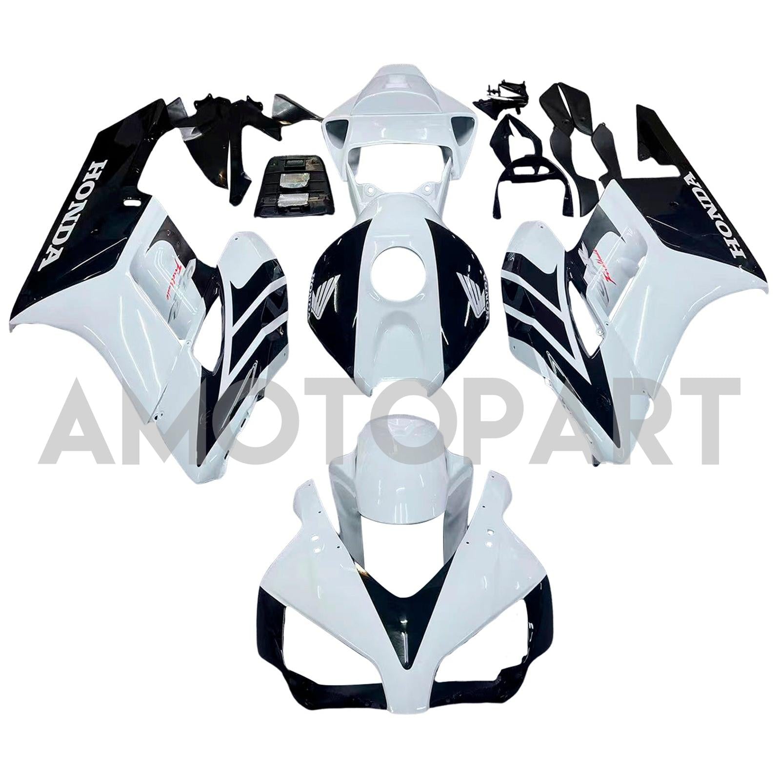 Amotopart Fairings Honda CBR1000RR 2004-2005 Fairing White Black CBR Racing Fairing Kit