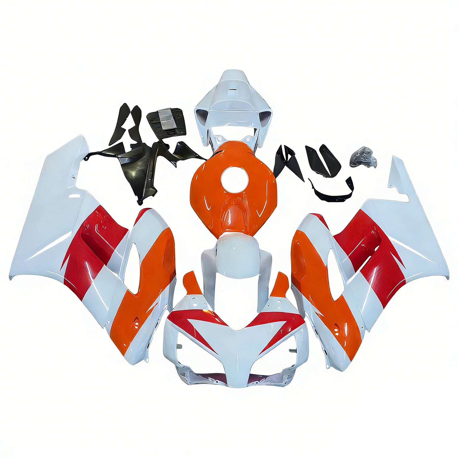 Amotopart Fairings Honda CBR1000RR 2004-2005 Fairing White Orange Repsol Racing Fairing Kit