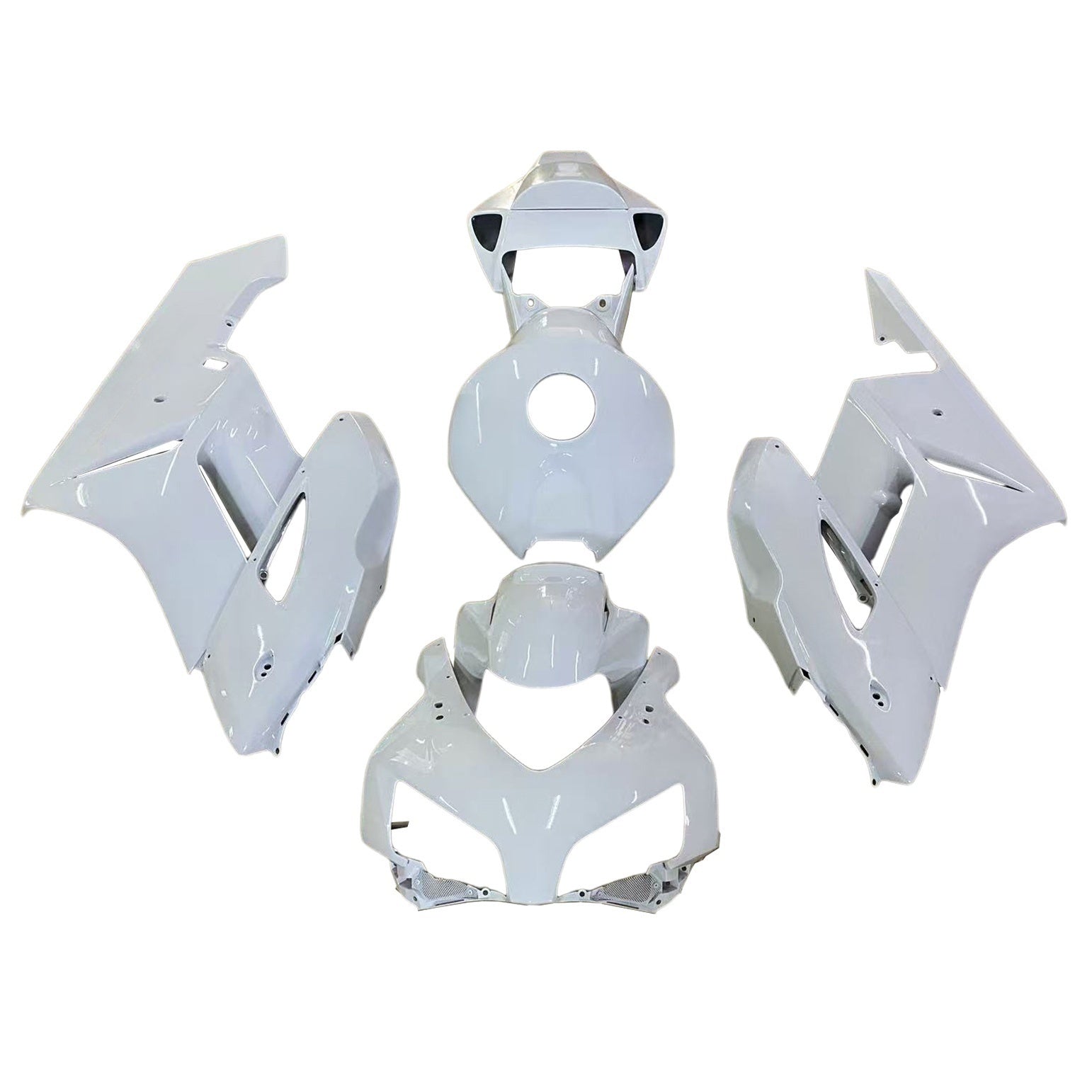 Amotopart 2004-2005 Honda CBR1000RR Fairing White Kit