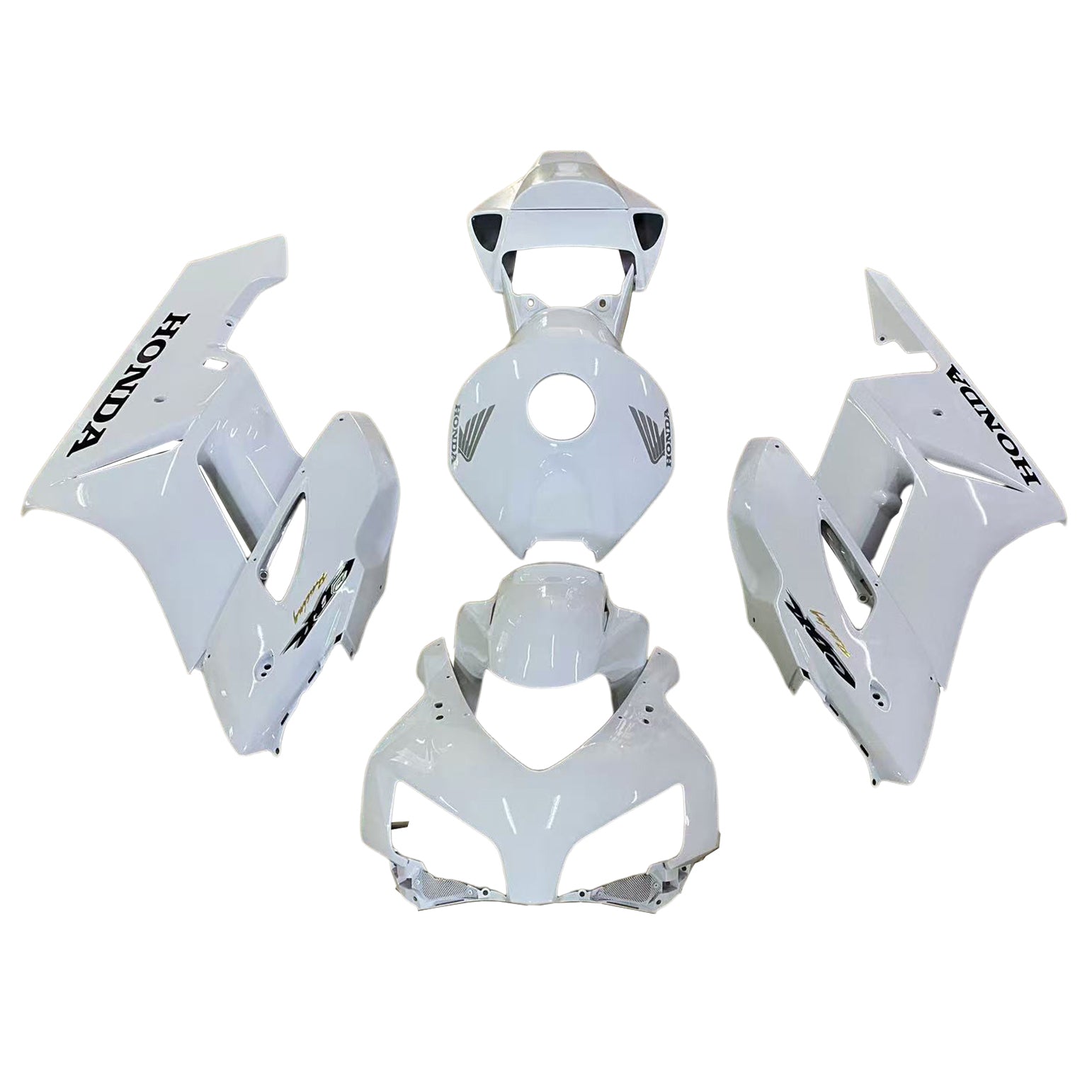 Amotopart 2004-2005 Honda CBR1000RR Fairing White Kit