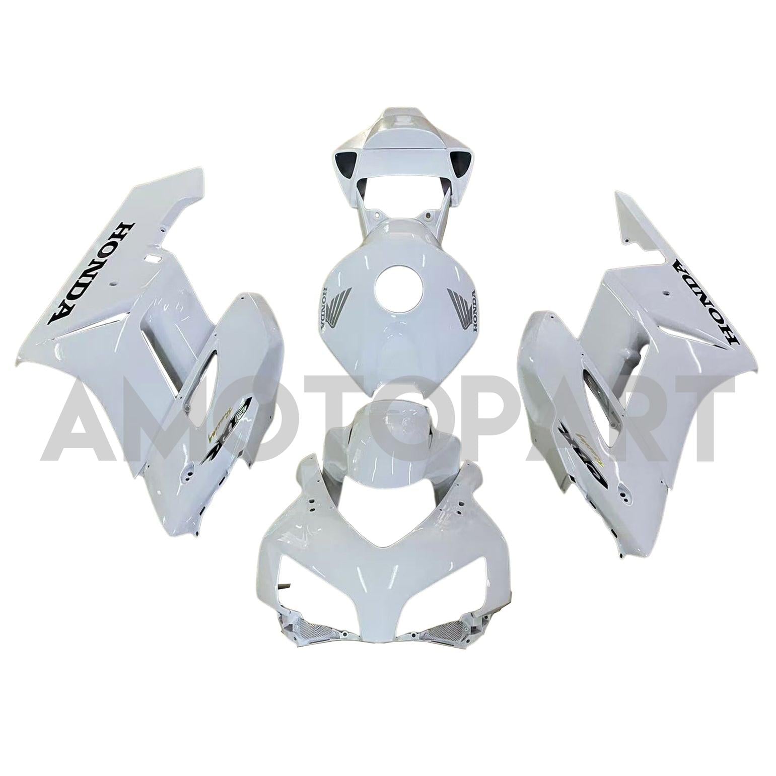 Amotopart 2004-2005 Honda CBR1000RR Fairing White Kit