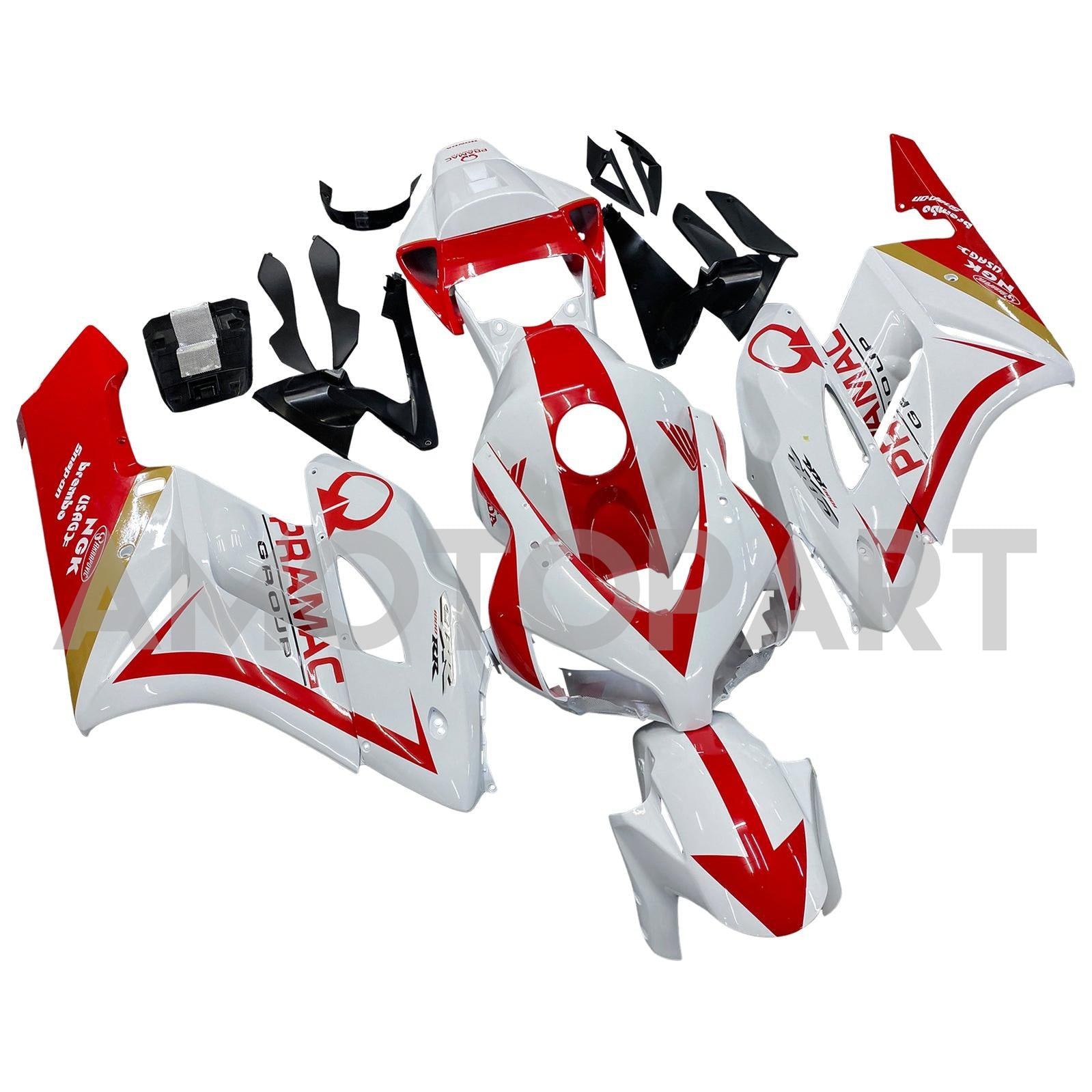 Amotopart-kuipen CBR1000RR 2004-2005 Fairing White Red Honda Racing Fairing Kit