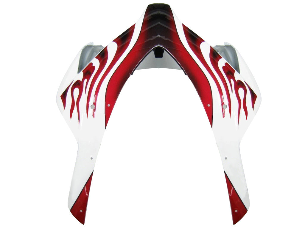 Amotopart Fairings Honda CBR1000RR 2004-2005 Fairing White & Red Flame Shark Racing Fairing Kit