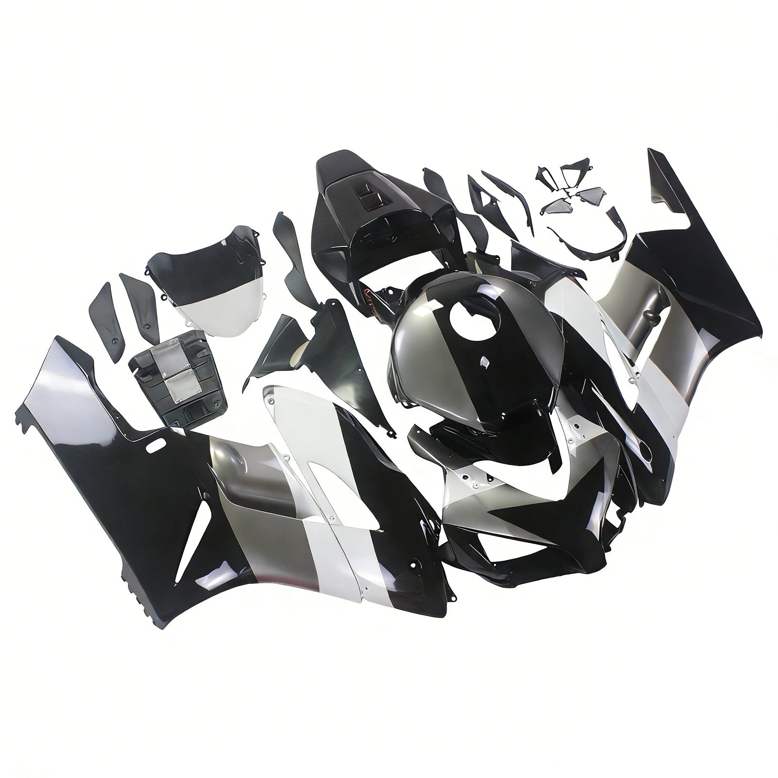 Carenados Amotopart Honda CBR1000RR 2004-2005 Carenado Repsol Racing Negro Plata Kit de carenado