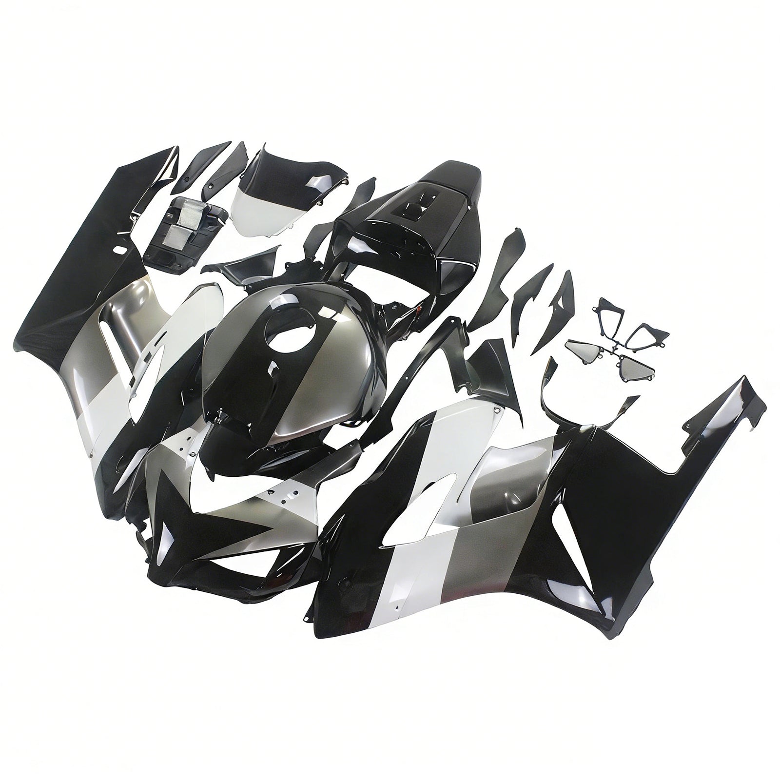 Carenados Amotopart Honda CBR1000RR 2004-2005 Carenado Repsol Racing Negro Plata Kit de carenado