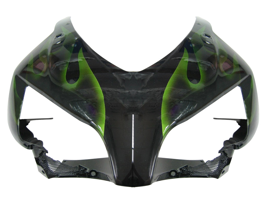 Amotopart Fairings Honda CBR1000RR 2004-2005 Fairing Flame Racing Black & Green Fairing Kit