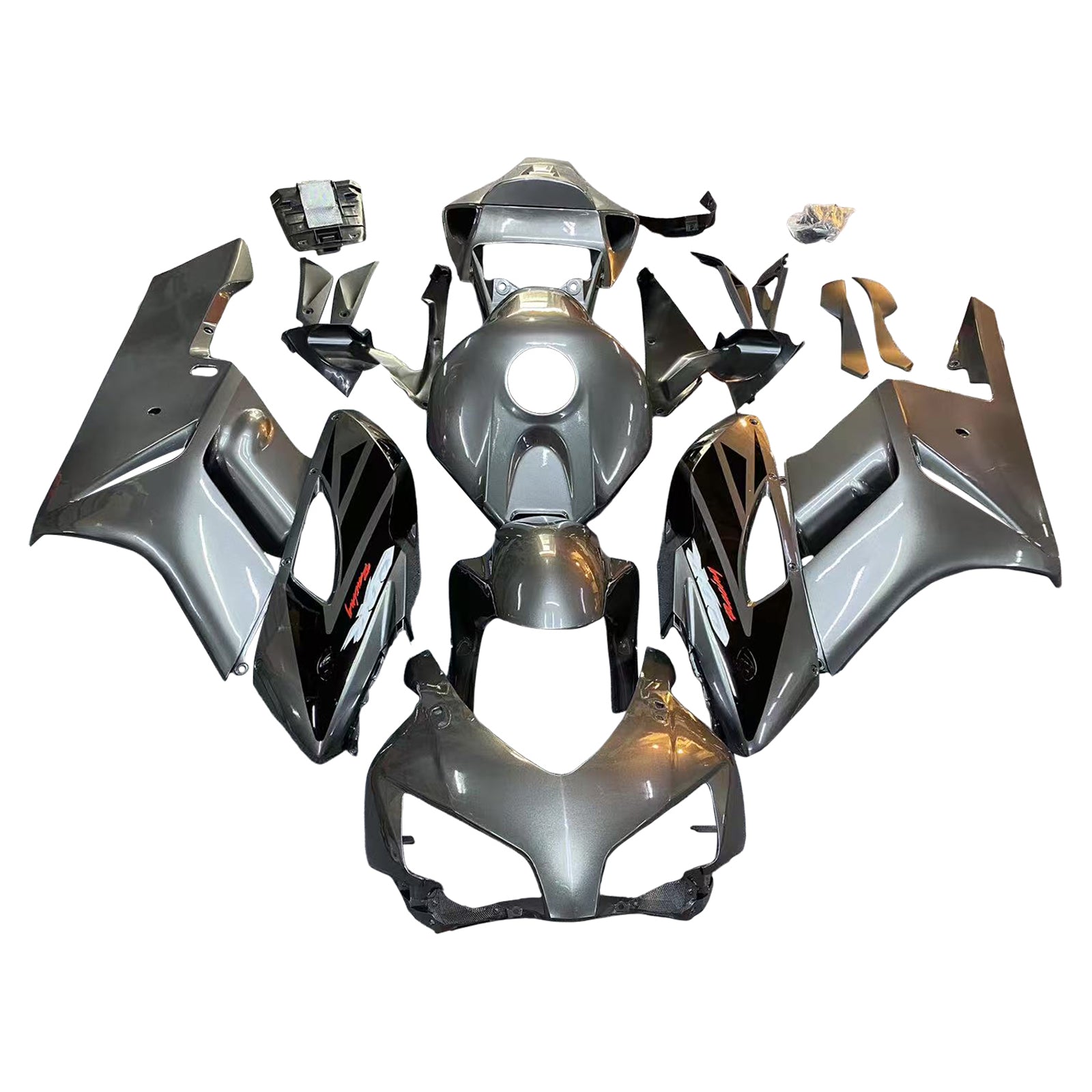 Amotopart 2004-2005 Honda CBR1000rr Kit de carénage gris