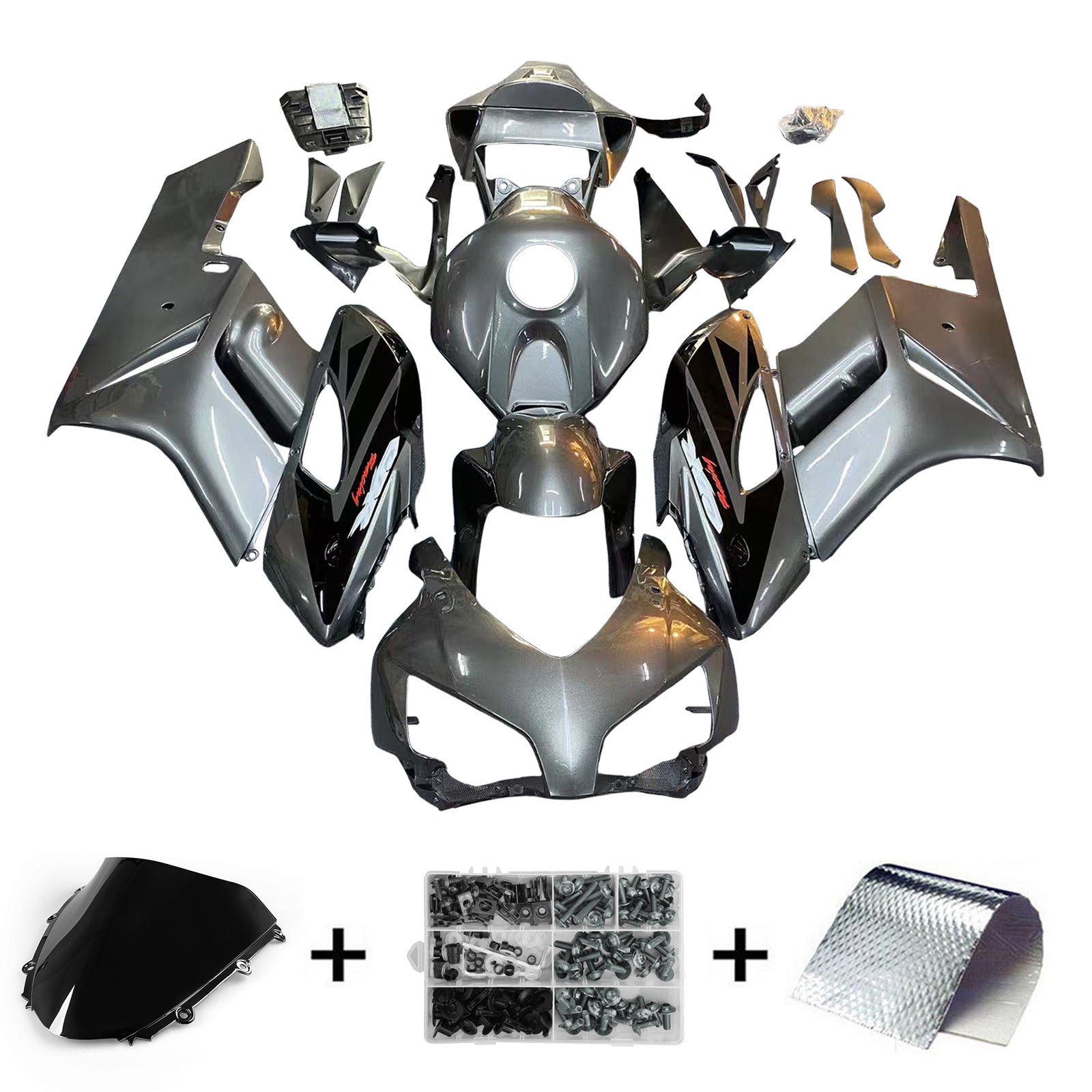 Amotopart 2004-2005 Honda CBR1000RR Grey Fairing Kit