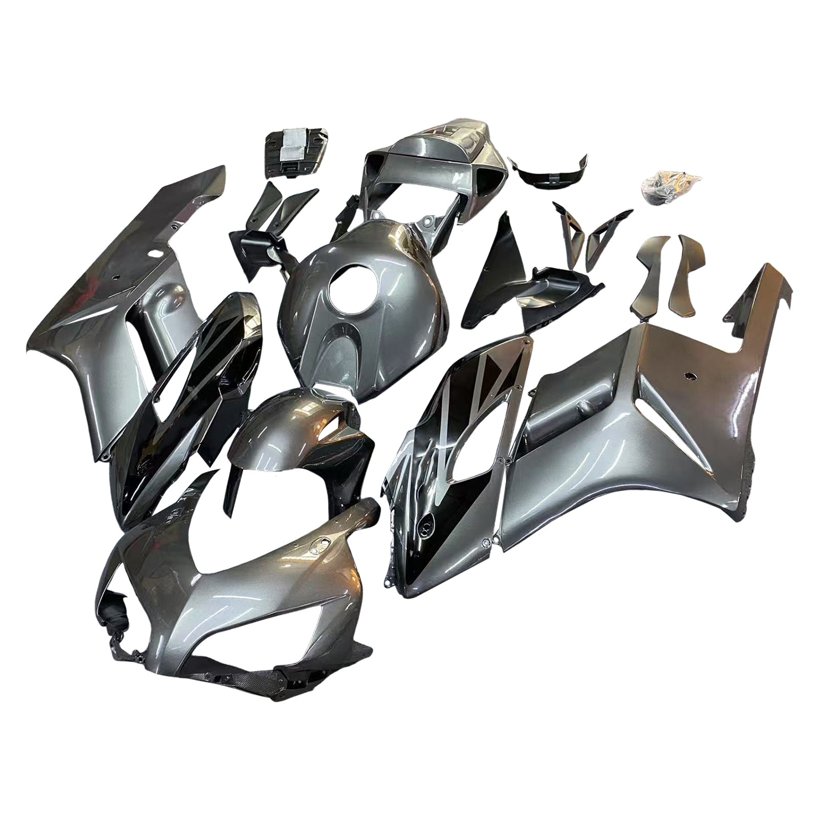 Amotopart 2004-2005 Honda CBR1000RR Blue & Silver Fairing Kit