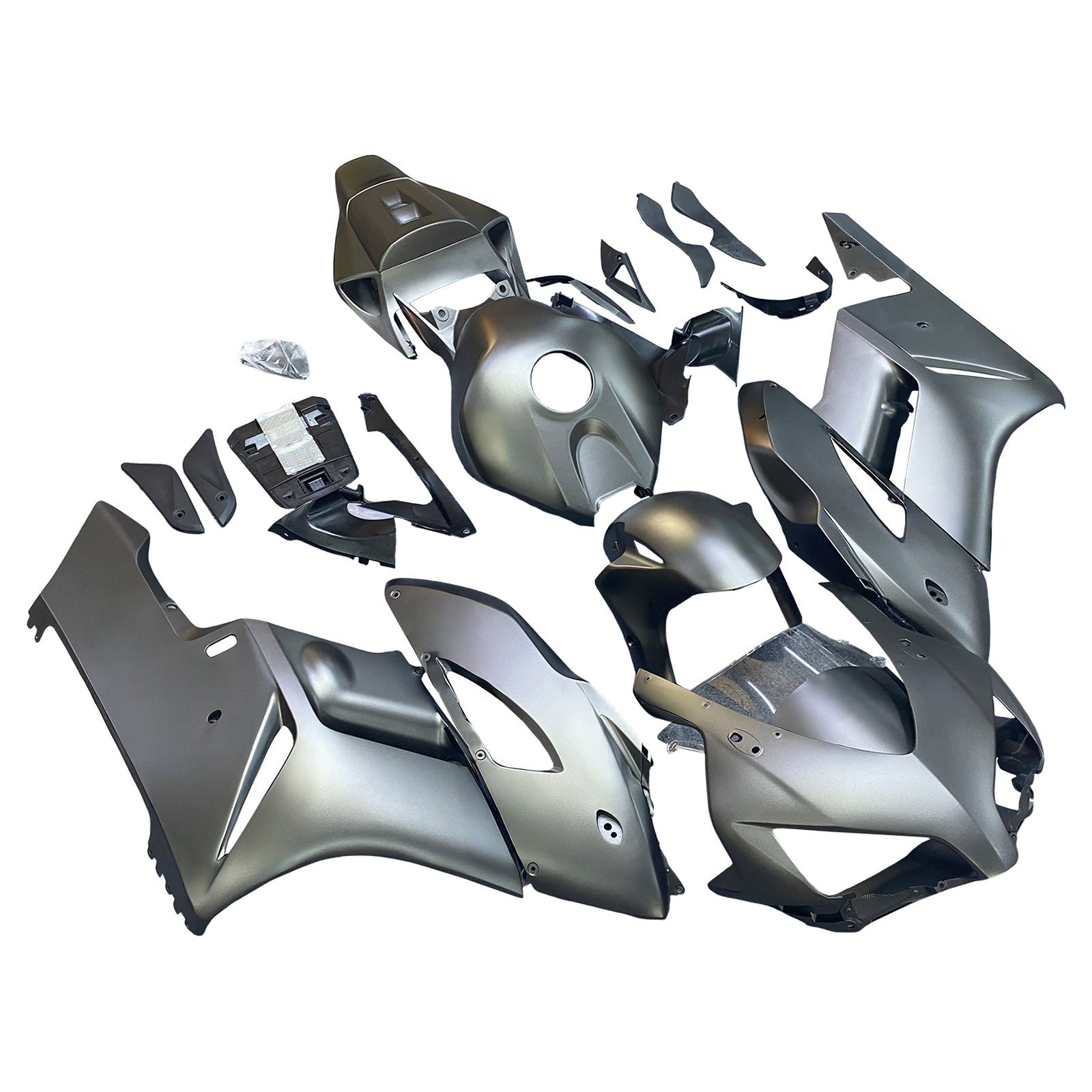 Amotopart 2004-2005 Honda CBR1000RR Silver Black Fairing Kit