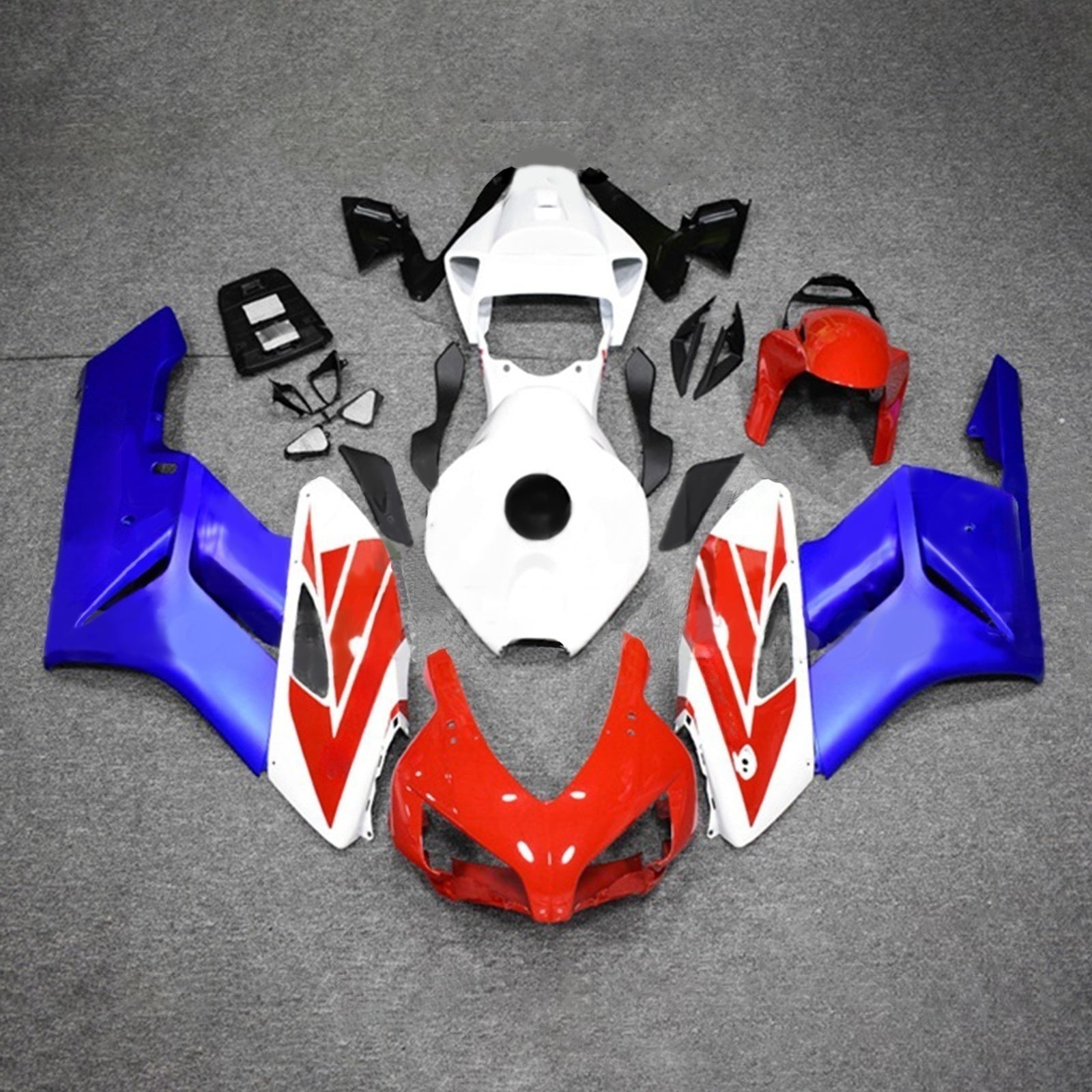 Amotopart 2004-2005 ホンダ CBR1000RR レッド&ブルー Style4 フェアリングキット