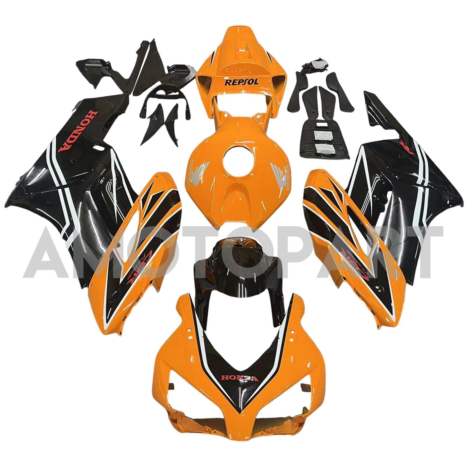 Amotopart 2004-2005 Honda CBR1000RR Yellow&Black Fairing Kit