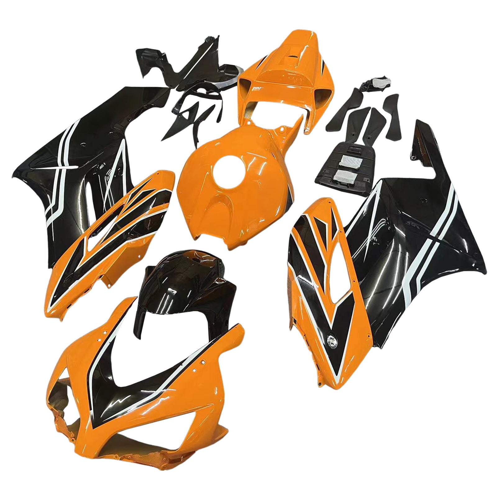 Amotopart 2004-2005 Honda CBR1000RR Jaune&Kit de carénage noir