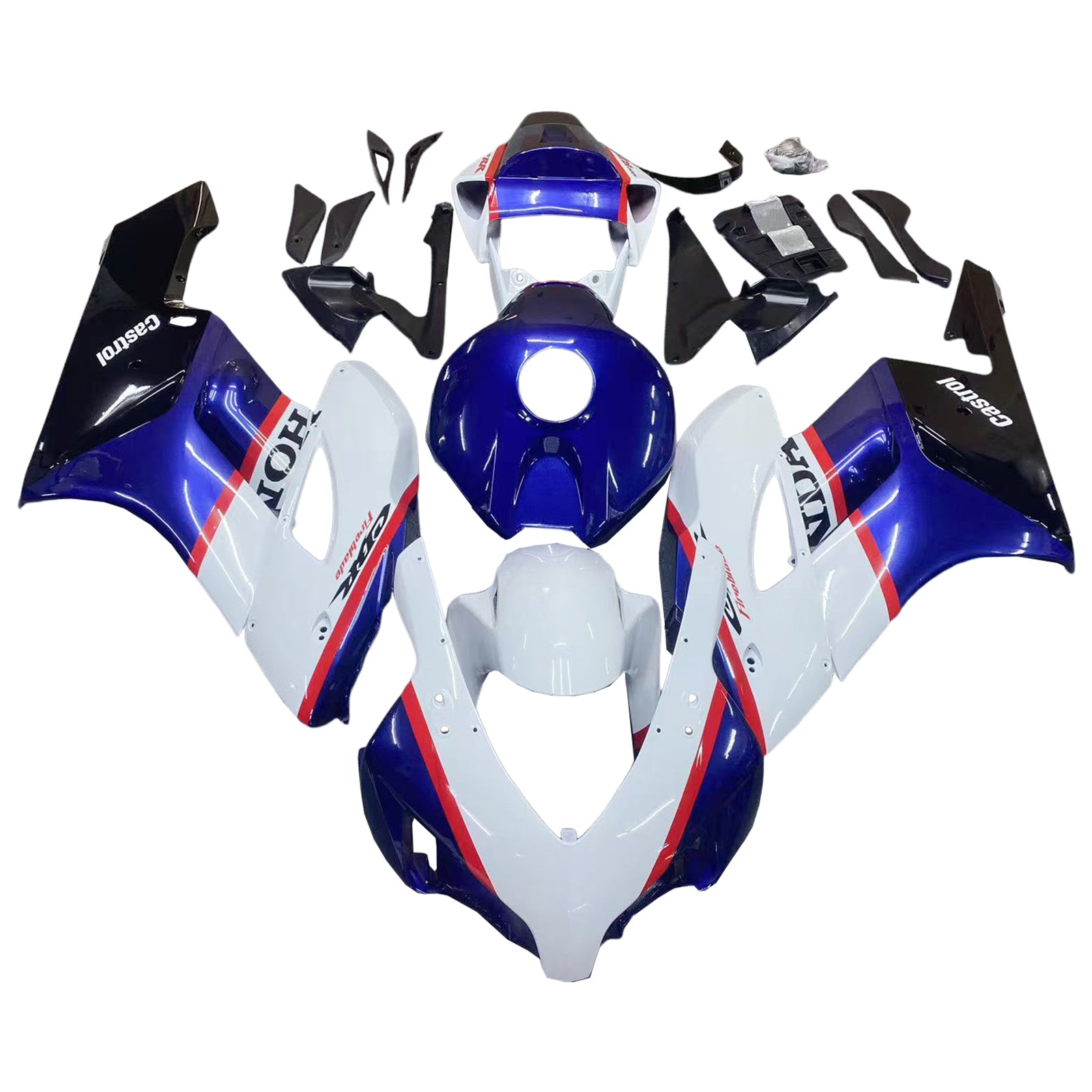 Amotopart 2004-2005 Honda CBR1000RR Red&Blue Style3 Fairing Kit