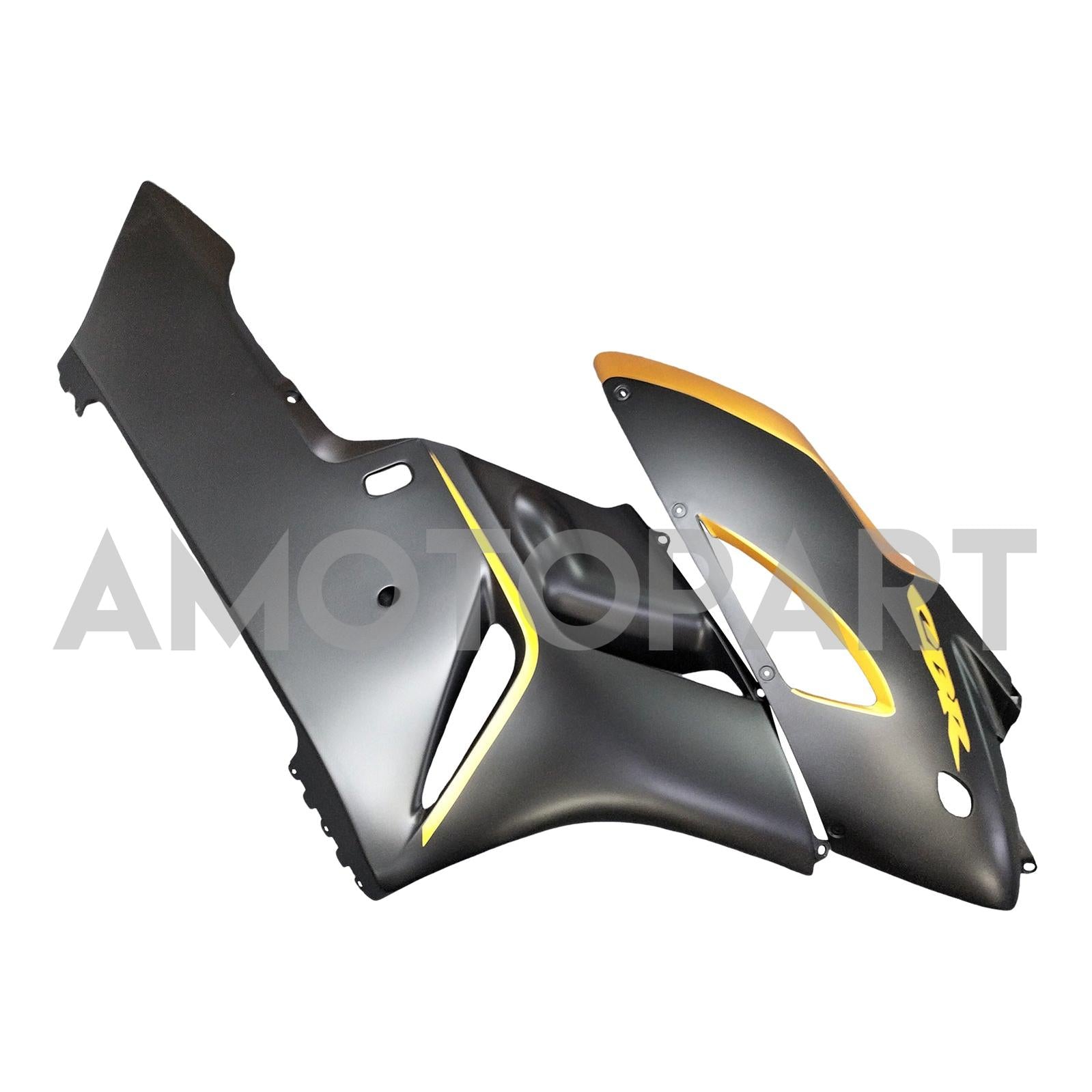 Amotopart 2004-2005 Honda CBR1000RR Matte Black&Gold Fairing Kit