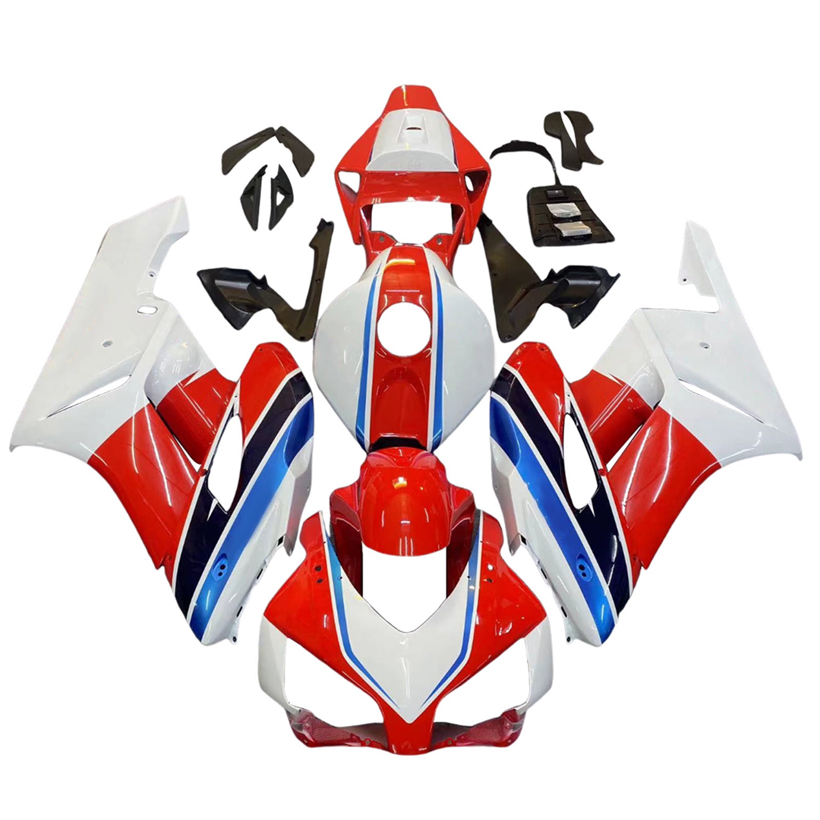 Amotopart 2004-2005 Honda CBR1000RR Red&Blue Style6 Fairing Kit