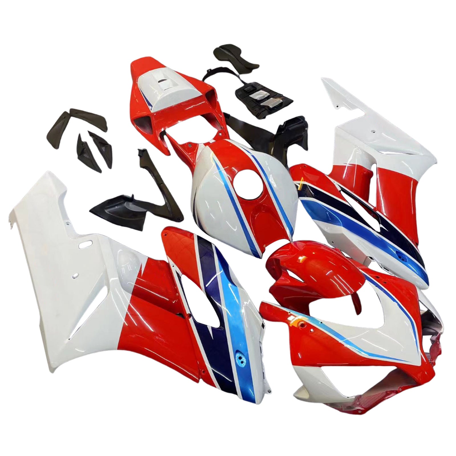 Amotopart 2004-2005 Honda CBR1000RR Red&Blue Style6 Fairing Kit