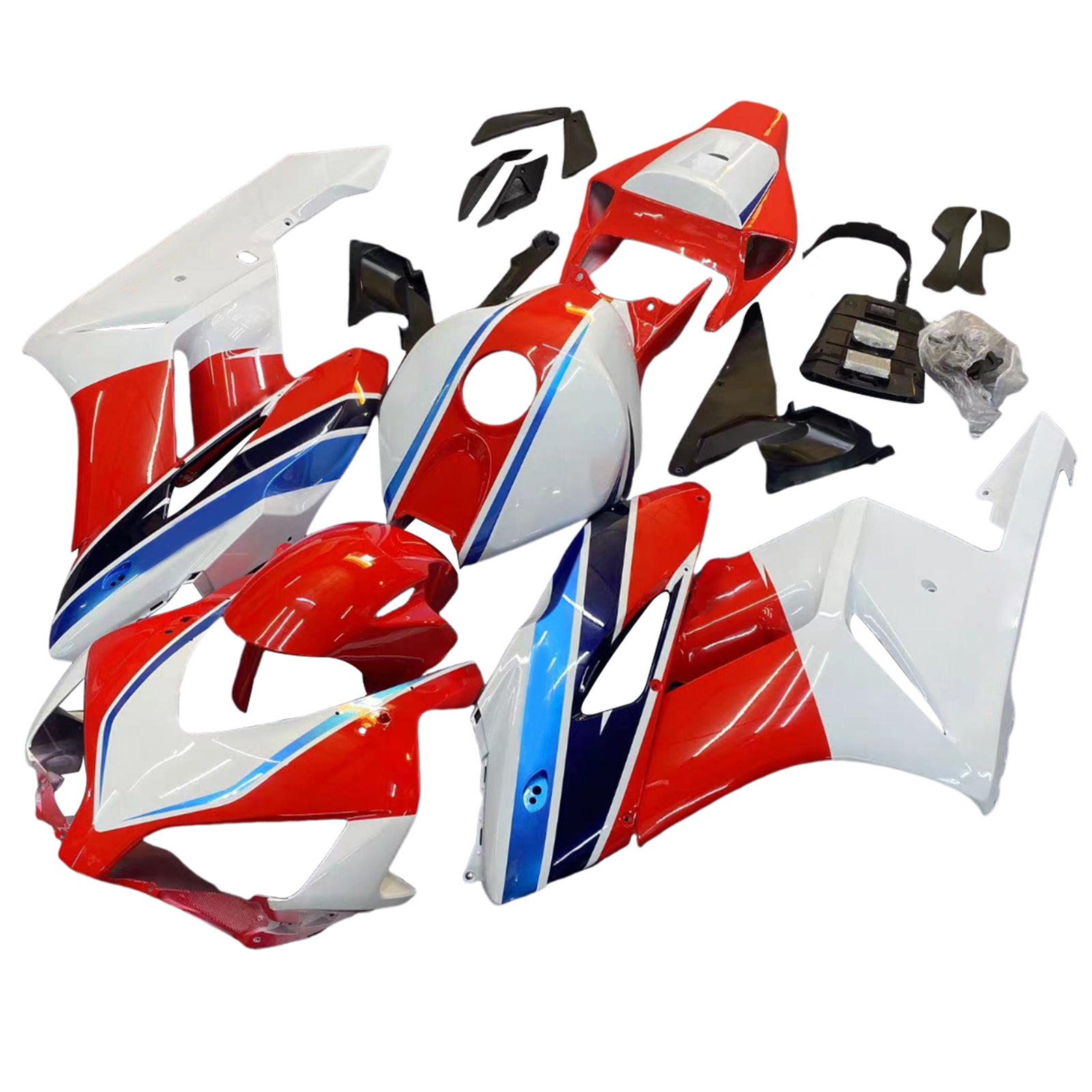 Amotopart 2004-2005 Honda CBR1000RR Red&Blue Style6 Fairing Kit