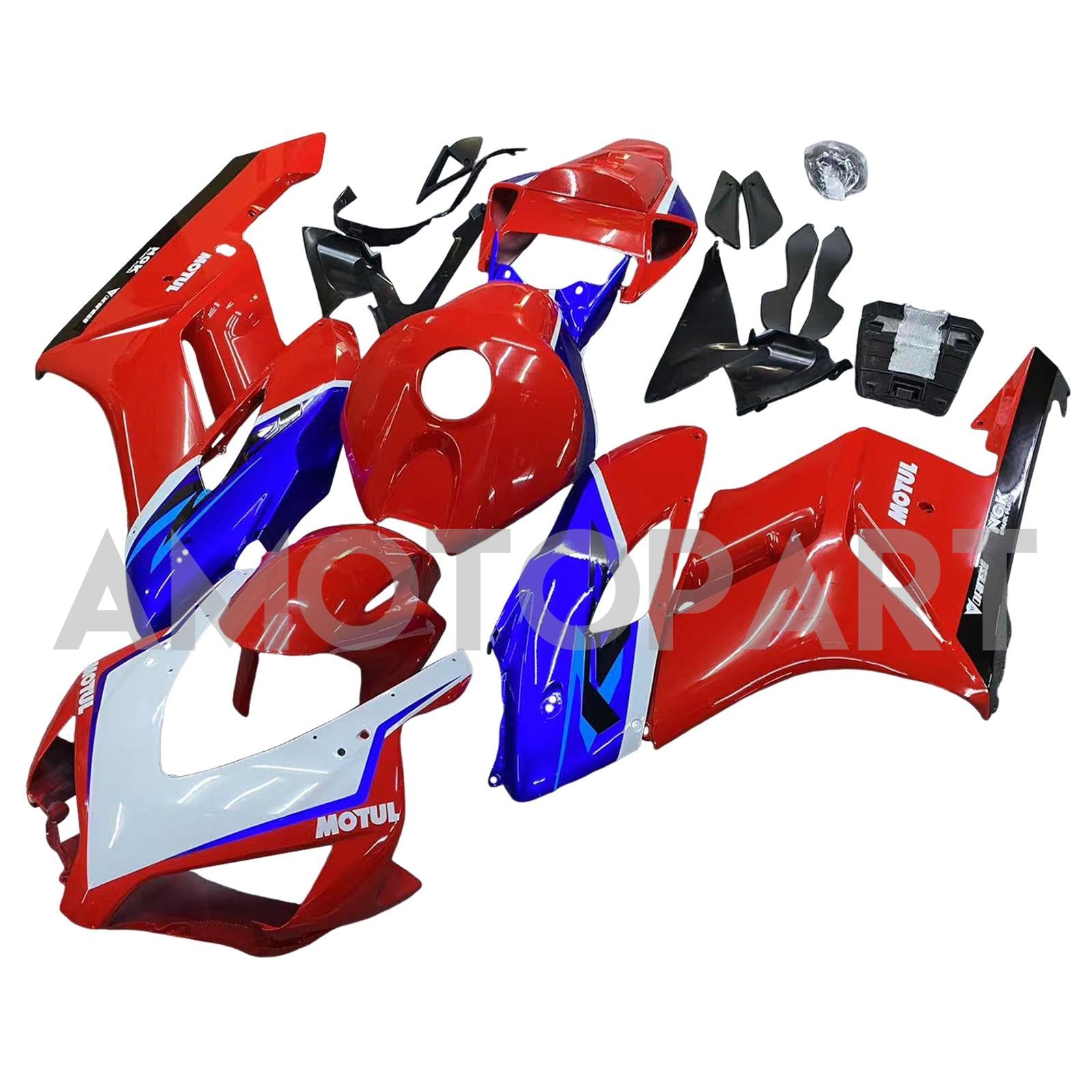 Amotopart 2004-2005 Honda CBR1000RR Red&Blue Style5 Fairing Kit