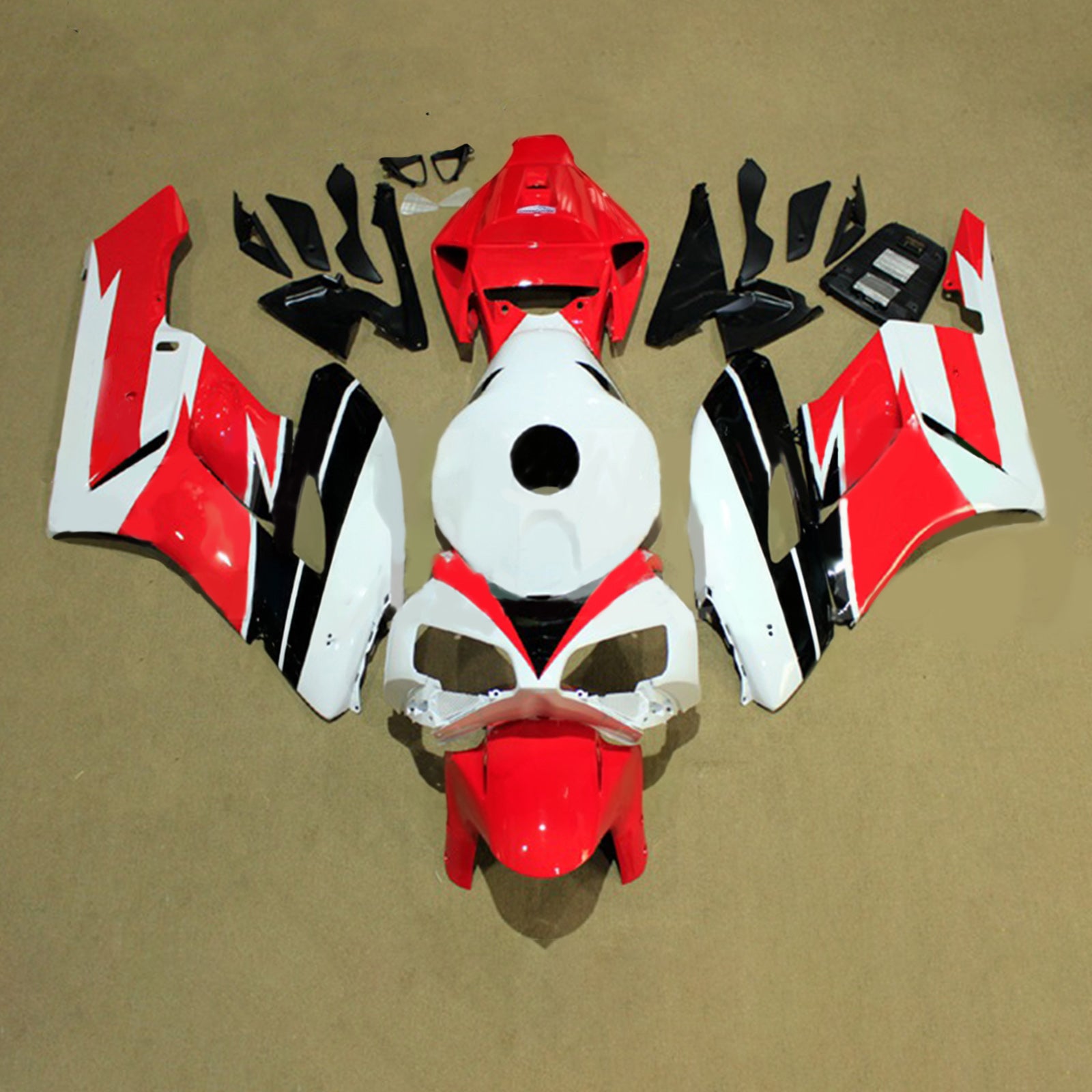 Amotopart 2004-2005 Honda CBR1000RR Red&White Style2 Fairing Kit