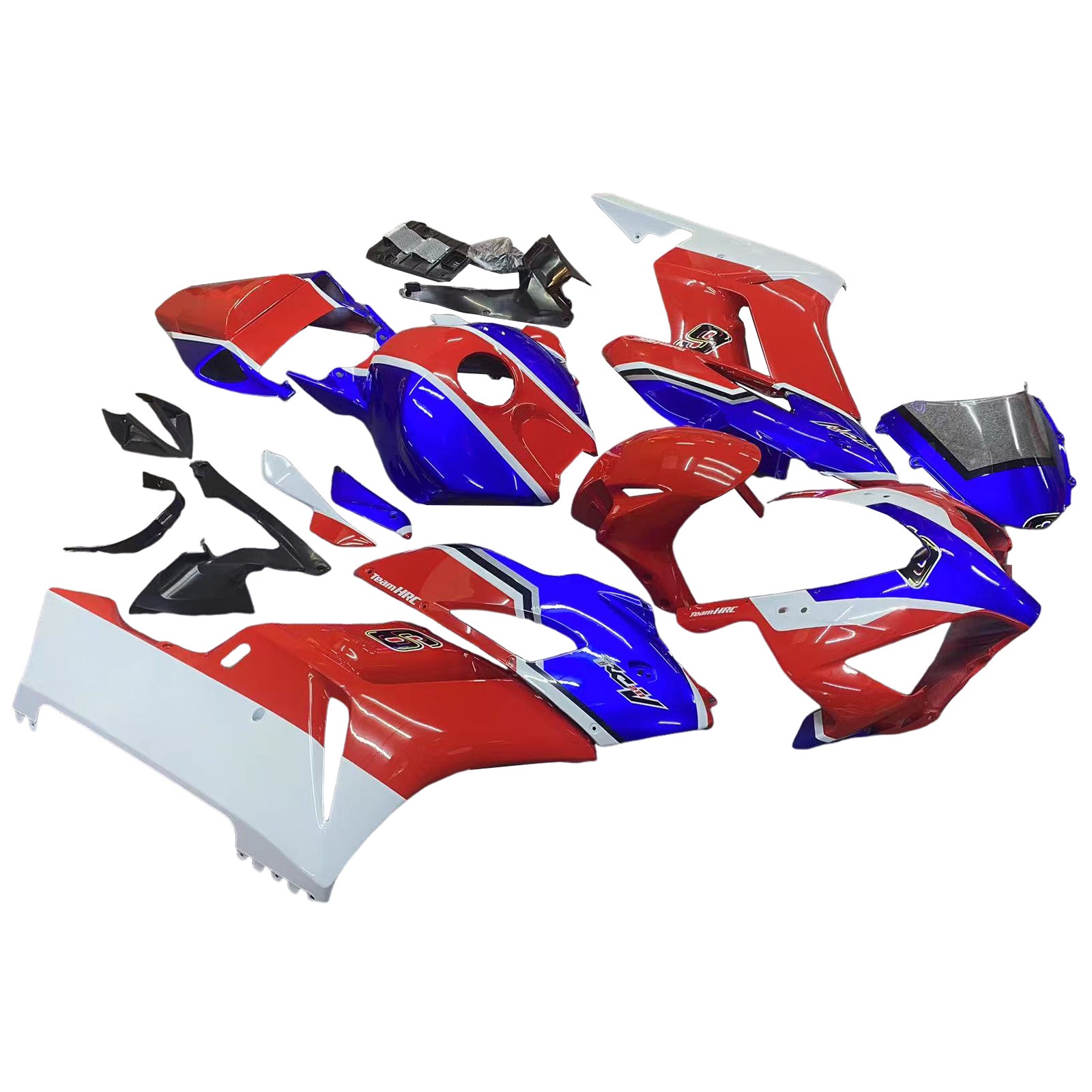 Amotopart 2004-2005 Honda CBR1000RR Red Blue Style 2 Fairing Kit