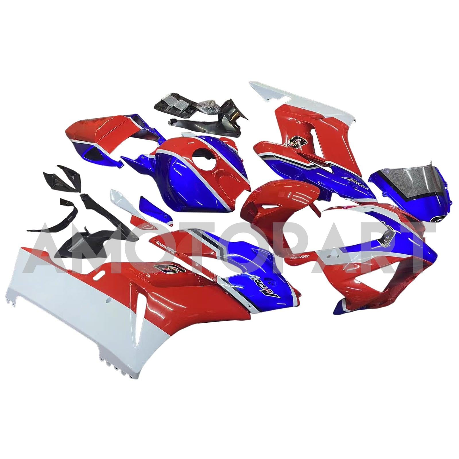 Amotopart 2004-2005 ホンダ CBR1000RR レッド ブルー スタイル 2 フェアリングキット