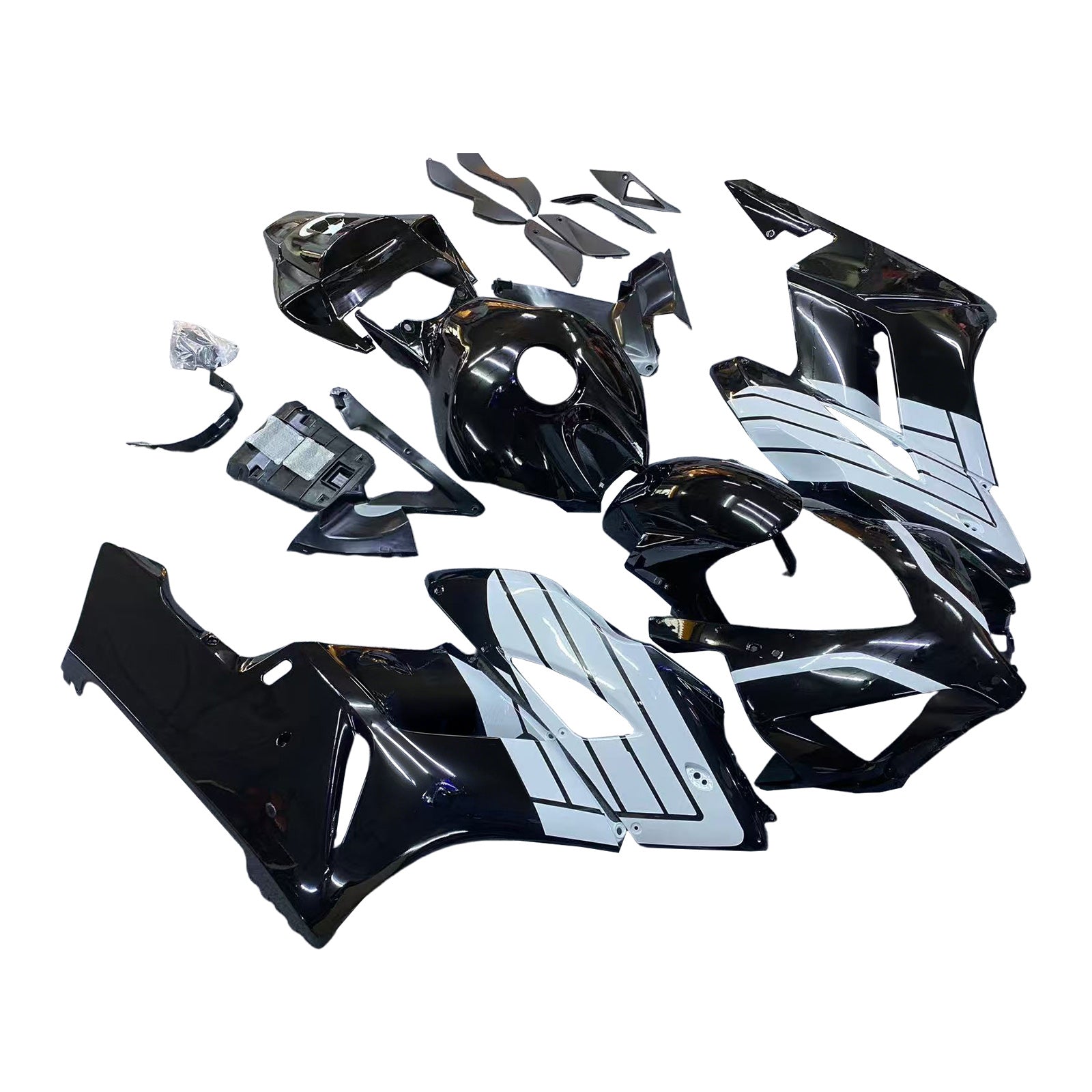 Amotopart 2004-2005 Honda CBR1000RR Schwarz&Weißes Verkleidungsset