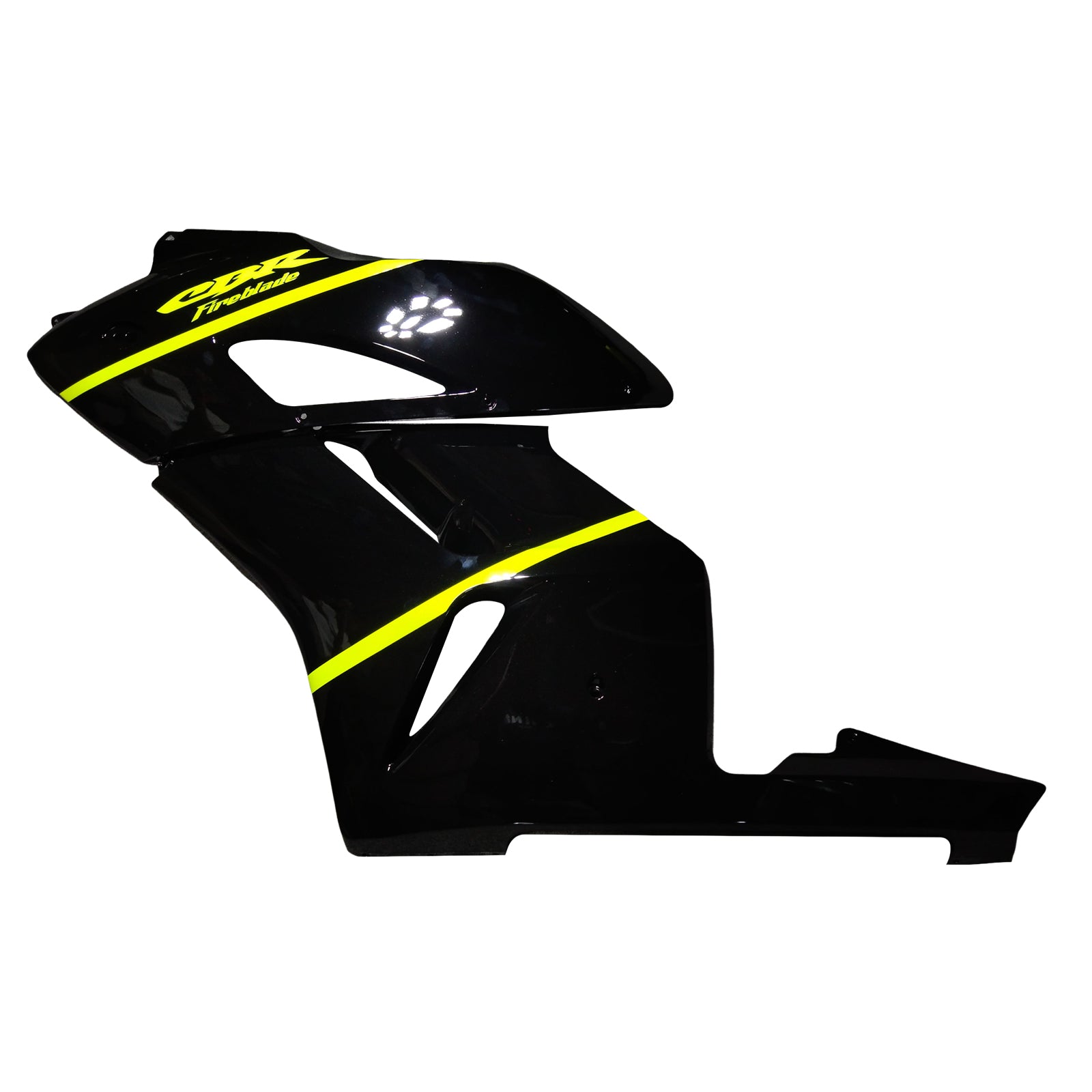 Amotopart 2004-2005 Honda CBR1000RR Noir brillant&Kit de carénage jaune