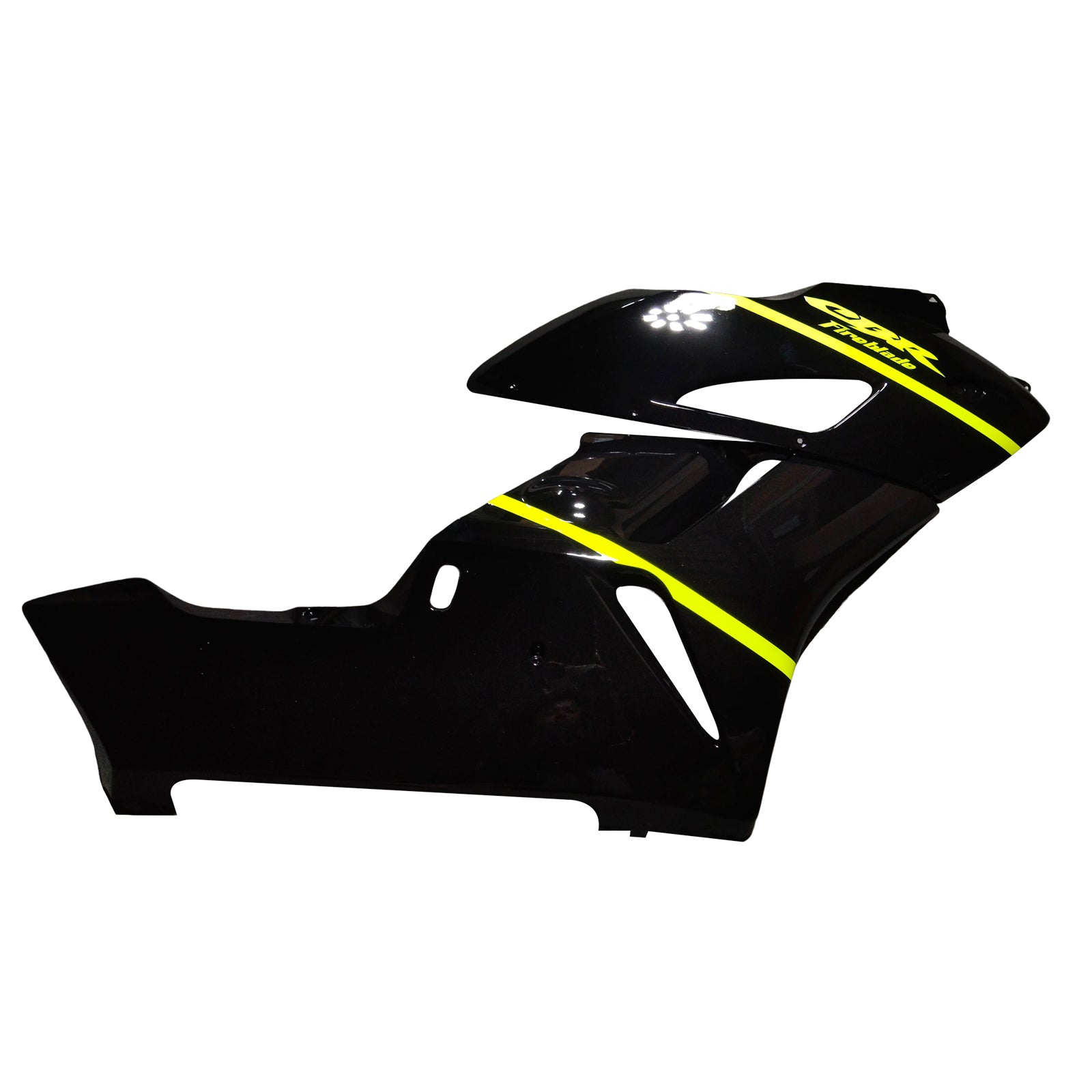 Amotopart 2004-2005 Honda CBR1000RR Noir brillant&Kit de carénage jaune