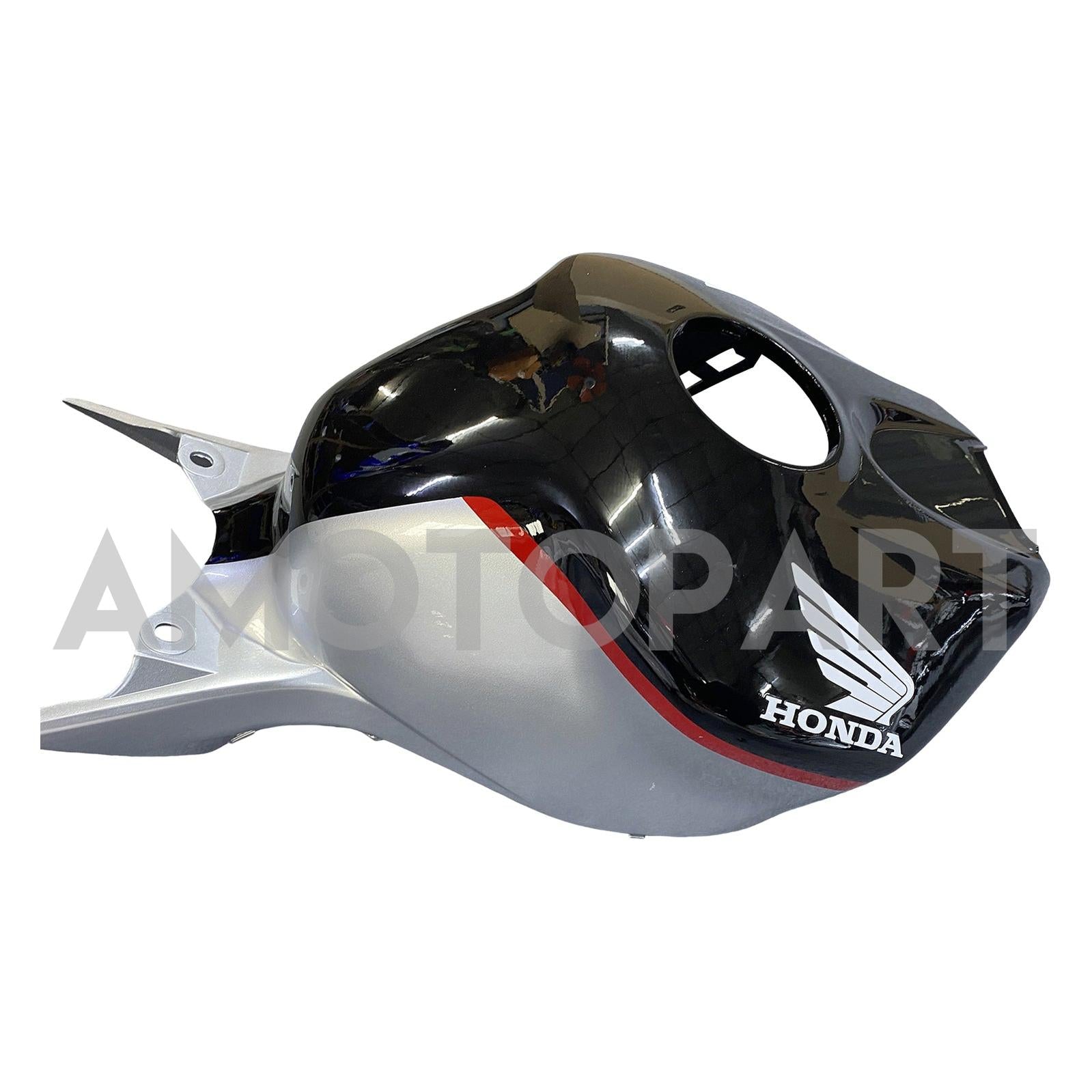 Amotopart 2004-2005 Honda CBR1000RR Black&Silver with Red Stripe Fairing Kit