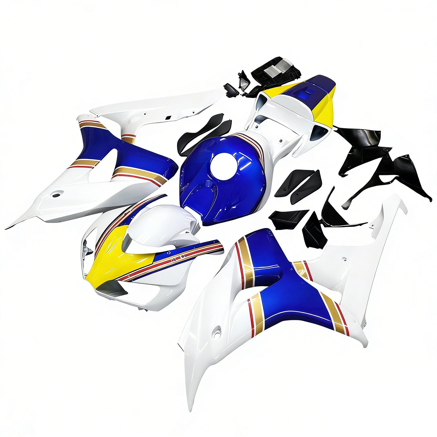 Amotopart Fairings CBR1000RR 2006-2007 White Blue Fairing Kit