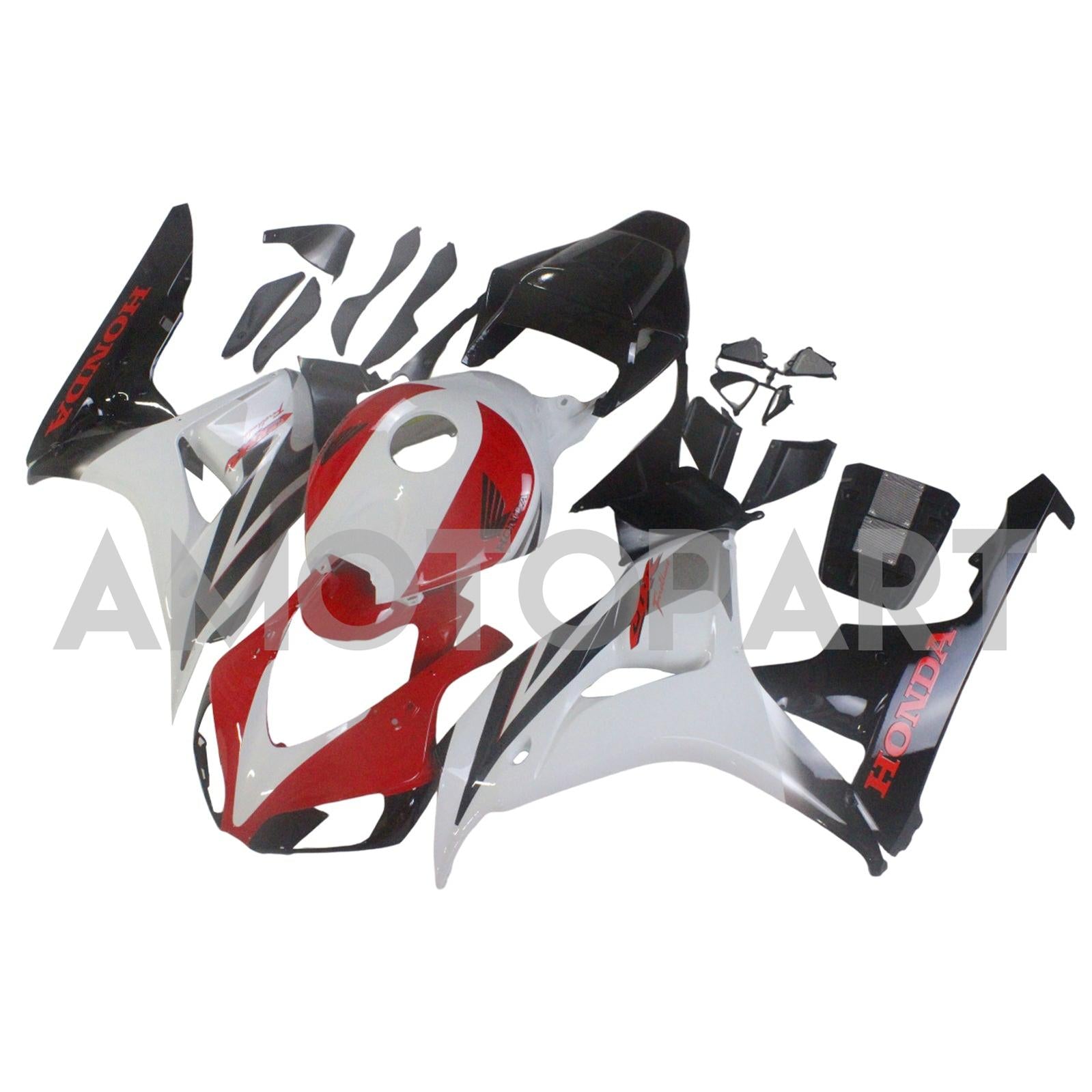 Karafikace Amotopart Honda 1000RR 2006-2007 FAILING WHITE RED BLACK CBR Racing Fairing Kit